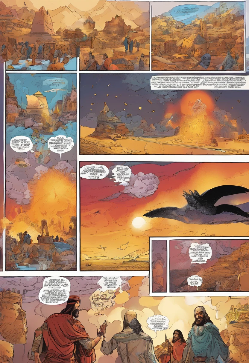 Quadrinhos americanos, The Comic Book,jesus cristo voltando nas nuvens,com poder e gloria,mpntado em seu cavalo branco,dono de todas as coisas, seus olhos como chama de fogo, cabelos brancos como a neve