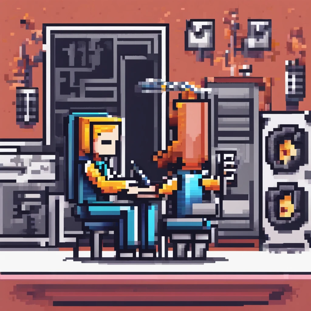 A two dimensional mascot for a music studio listening to music from a vinyl player, very detailed but not 3d, logo, sketch art
