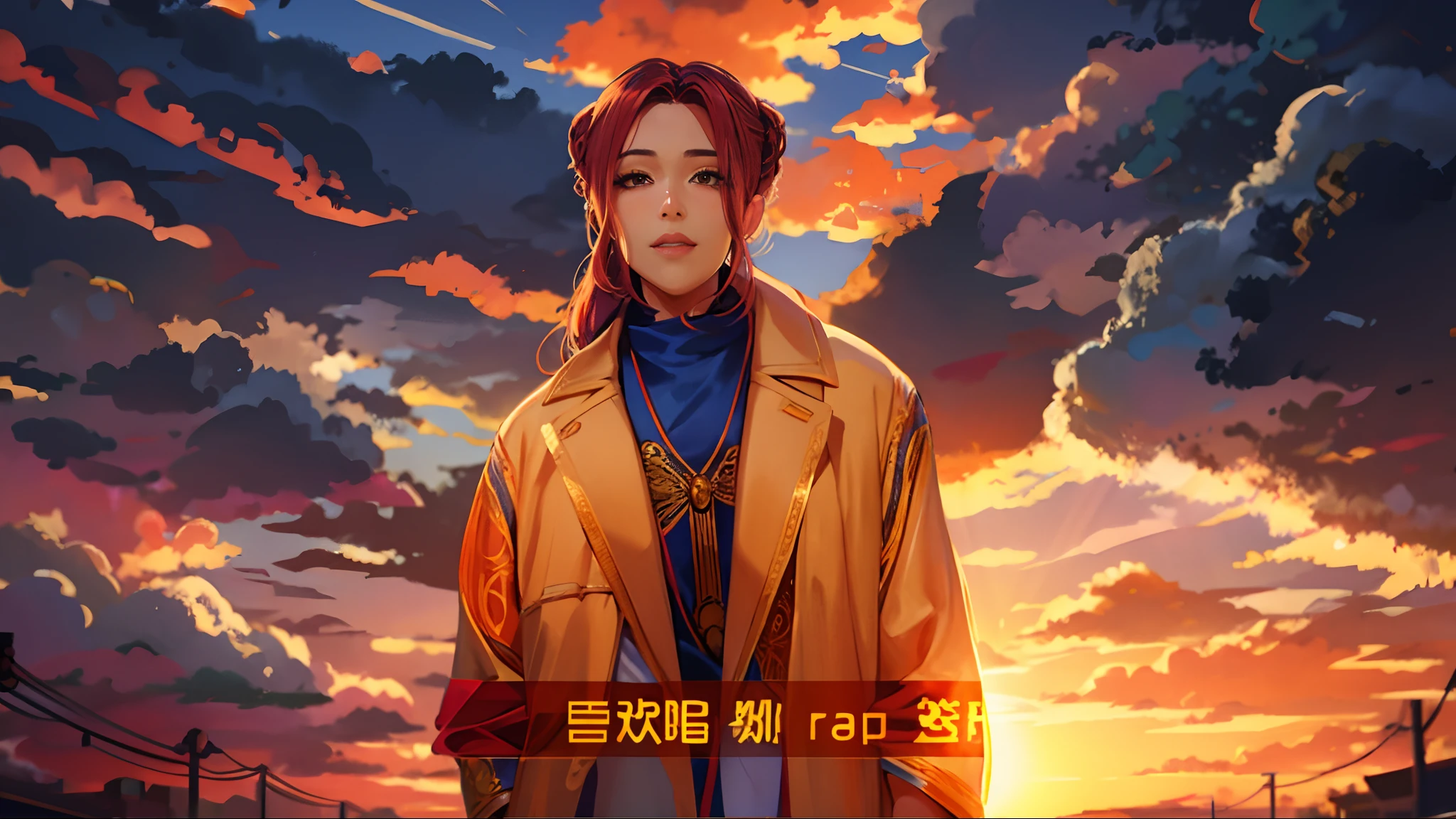 the sunset,eventide,middle parted hairstyle