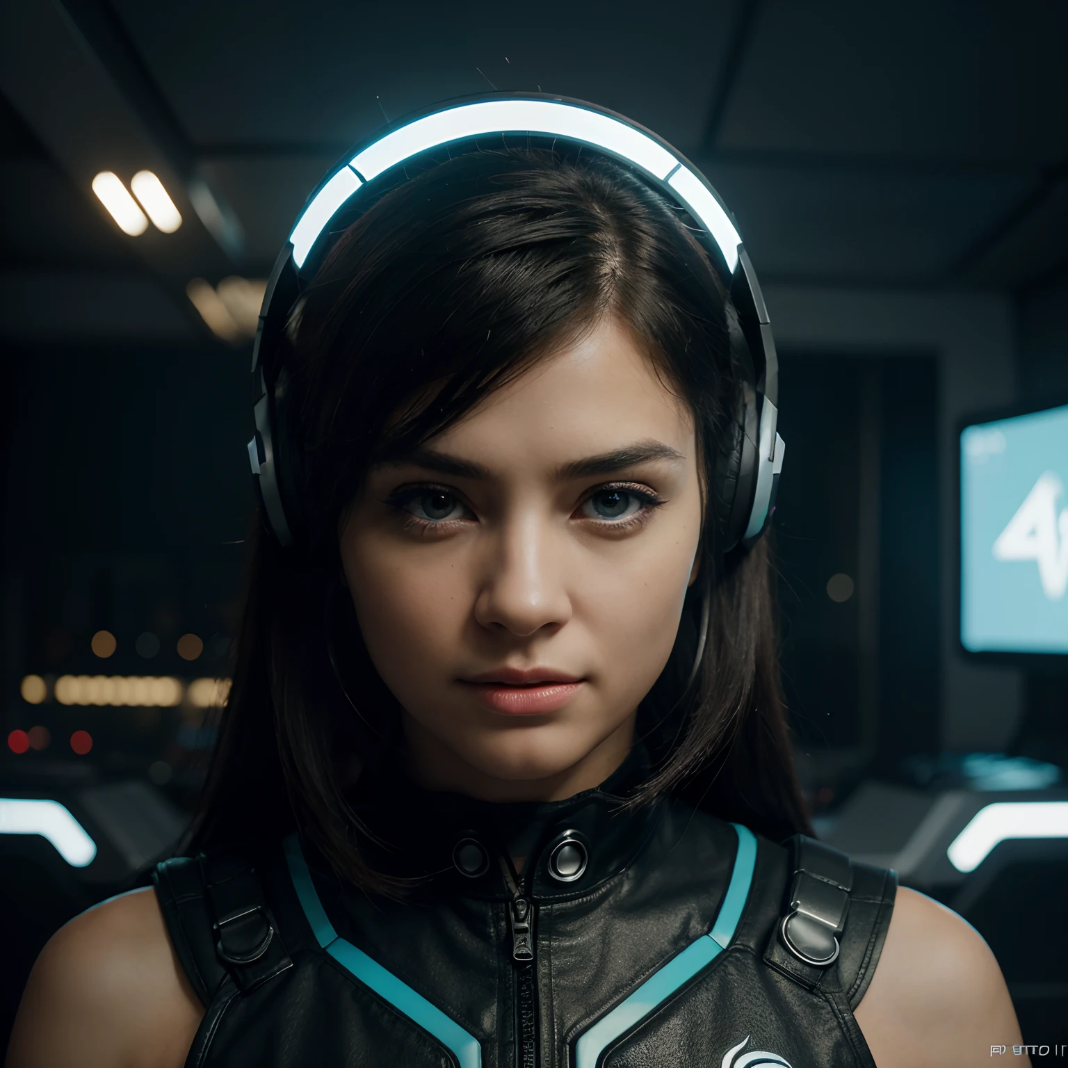 A girl playing video games in a futuristic virtual reality world, surrounded by neon lights and high-tech gadgets, with a headset on her head, immersed in the digital realm, holding a game controller withprecision and focus. The scene is filled with vibrant colors, vivid details, and realistic textures. The girl's eyes are intensely focused on the screen, reflecting the excitement and intensity of the game. The room is stylish and modern, with sleek furniture and a futuristic design. The lighting is dynamic, with a combination of bright neon lights and subtle ambient light, creating a sense of energy and excitement. The overall image quality is of the highest standard, with ultra-detailed rendering and sharp focus. The artwork captures the essence of gaming culture and showcases the beauty and excitement of virtual reality gaming. [Futuristic] [Virtual reality] [High-tech gadgets] [Neon lights] [Game controller] [Vibrant colors] [Realistic textures] [Intense focus] [Stylish and modern] [Dynamic lighting] [Energy and excitement] [Ultra-detailed rendering] [Sharp focus] [Gaming culture] [Beauty and excitement] [Immersive] [Digital realm] [Futuristic design] [Sleek furniture] [Futuristic virtual reality world] [Precise movements] [Game headset] [Eyes fixated on the screen] [Ambient light] [Cutting-edge technology] [Engrossed] [Thrilling] [Action-packed] [Immersed] [Intriguing] [Captivating] [Technologically advanced] [Spectacular] [Unforgettable] [Striking] [Eye-catching] [Stunning] [Mesmerizing] [Breathtaking] [Unreal] [Gaming enthusiast] [Cutting-edge graphics] [Heart-pounding adventure] [Thrilling gameplay] [Competitive spirit] [Future of gaming] (best quality, 4k, 8k, highres, masterpiece:1.2), ultra-detailed, (realistic, photorealistic, photo-realistic:1.37), HDR, UHD, studio lighting, extreme detail description, professional, vivid colors, bokeh.