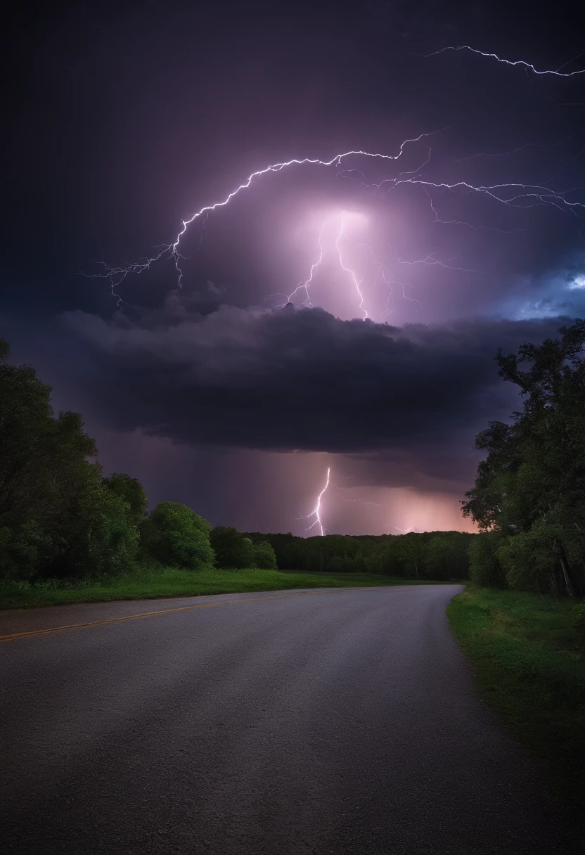 starrysky,planet earth,tornado,lightning,meteors