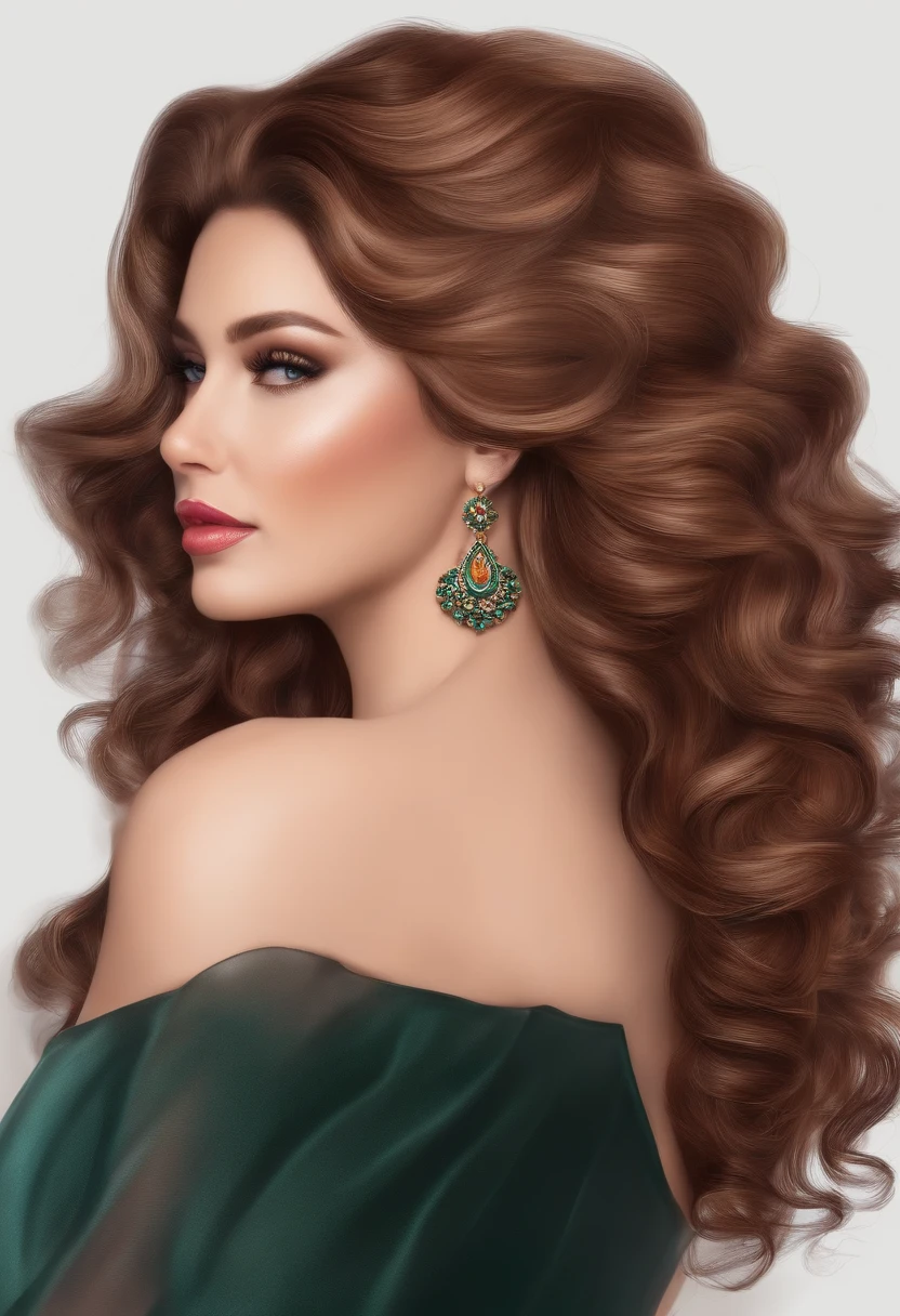 Pick out the hair area for me，The background is transparent