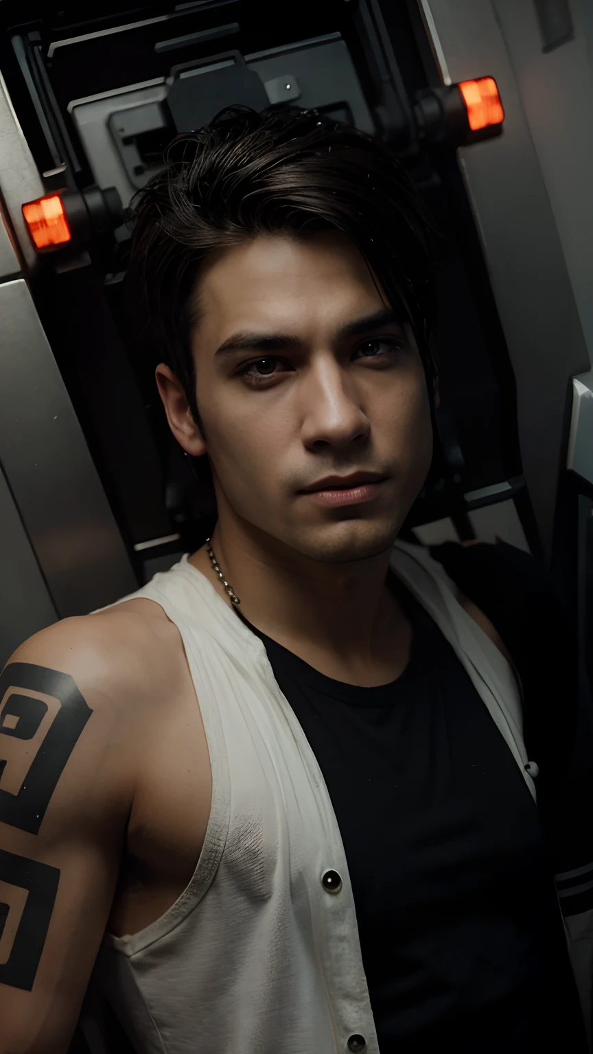 Change background cyberpunk handsome boy, realistic face, 58/2000