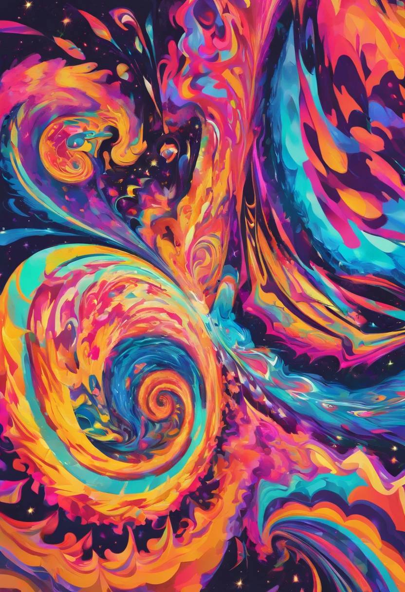 A dazzling, lively, award-winning masterpiece of Ducks swimming in a pond. And excessive detail, Psychedelic style. Artline style black and white. Unleash your creativity with the golden ratio, And watch the magic come to life in 4K resolution, Professional cinematic image