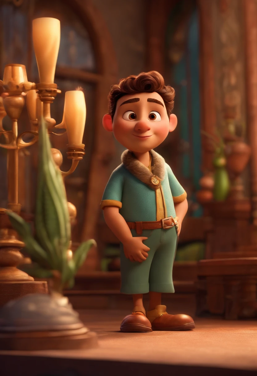 A Dream Architect Inspired by Pixar Animation, de perto. The character takes center stage with captivating facial expressions, oferecendo um toque de irrealidade