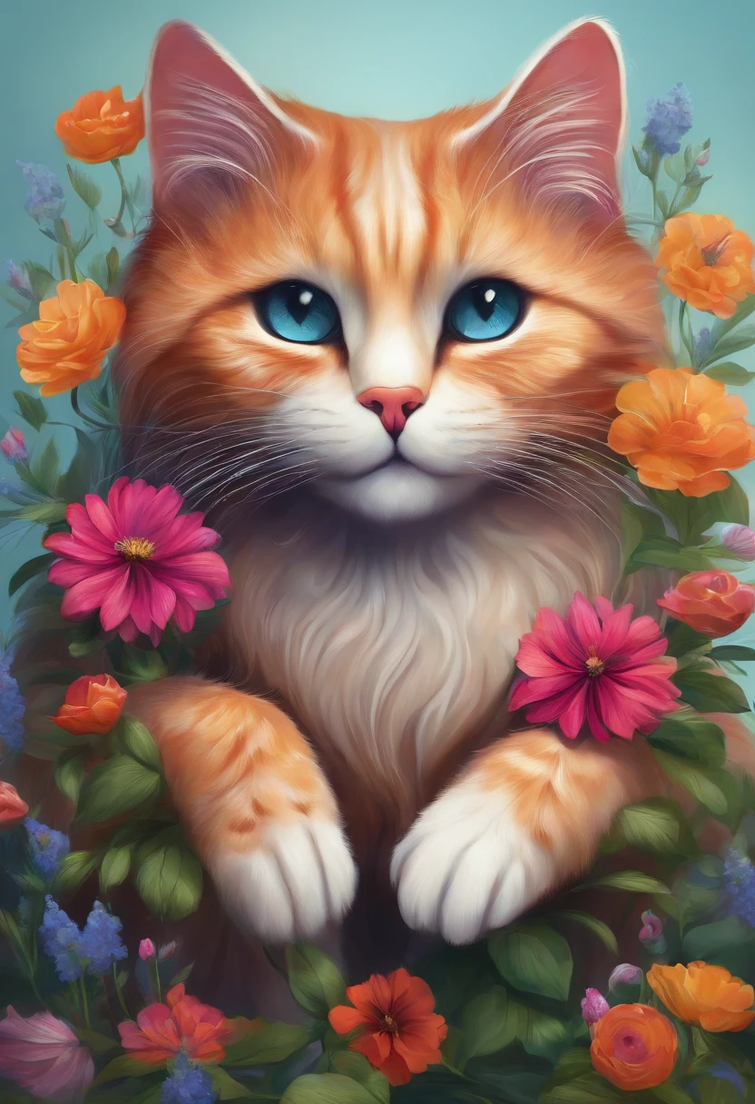 flower cat