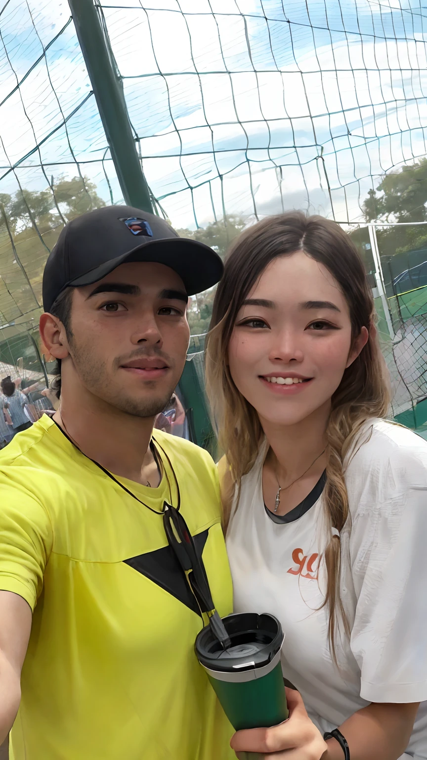 They are posing for a photo at a tennis match, Marischa Becker, Malika Favre, Directed by: Felipe Seade, Carmelo Blandino, david rios ferreira, Directed by: Nandor Soldier, Tyler Edlin e Natasha Tan, imagem de perfil, andrea rocha, 4 k post, Postagem 4k, Simon Hollosy, 🤬 🤮 💕 🎀