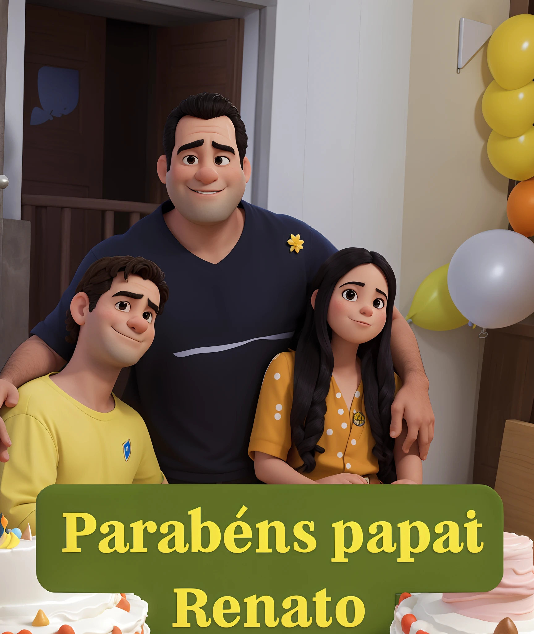 Arafed family posing for a photo in front of a birthday cake, Caminhos, Paralelo, Paulo Pepera Pablo Roldan, Imagens, Daverapoza, VOTO PACAL, Pai, 10., Sabbas, PP, desenho, Fabiano Perez, by Roberto Parada, inspirado em Roberto Parada, PaPai, imagem de perfil