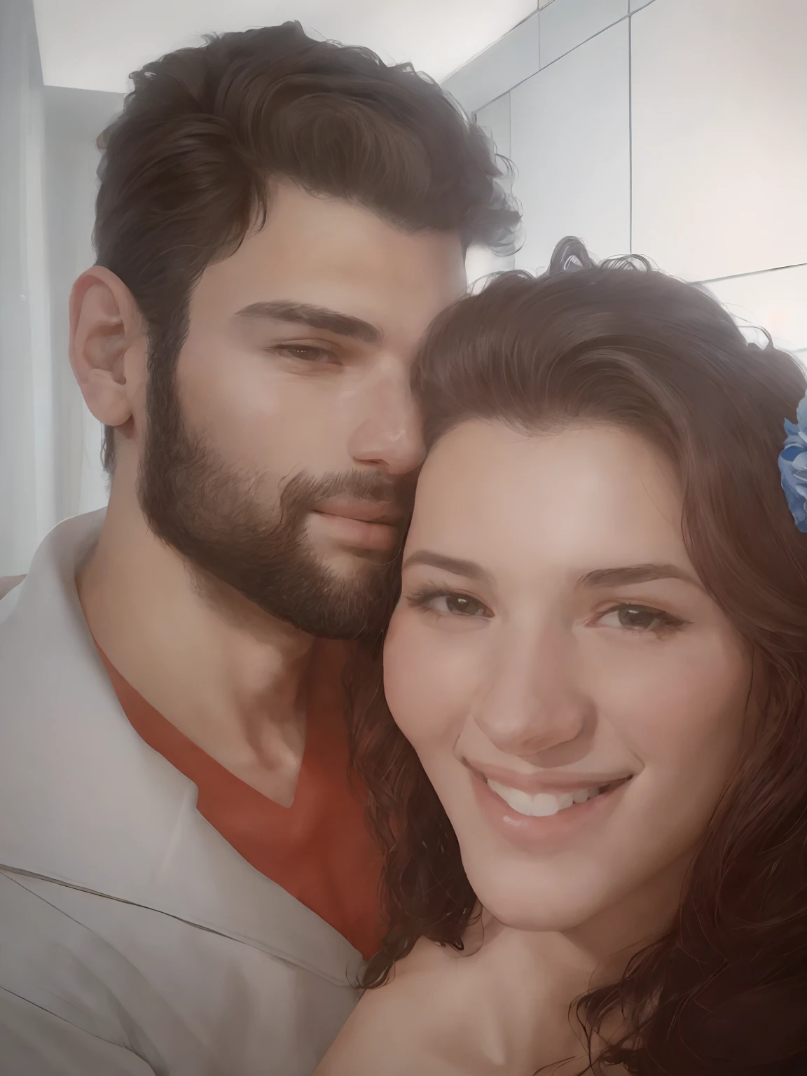 there is a man and a woman that are posing for a picture, imagem de perfil, Directed by: Nandor Soldier, Casal feliz, by Amelia Peláez, foto do perfil, Marischa Becker, par, foto de perfil headshot, david rios ferreira, foto de perfil, In Sao Paulo, Lovely couple, Malika Favre, retrato de casal, andrea rocha, foto de perfil
