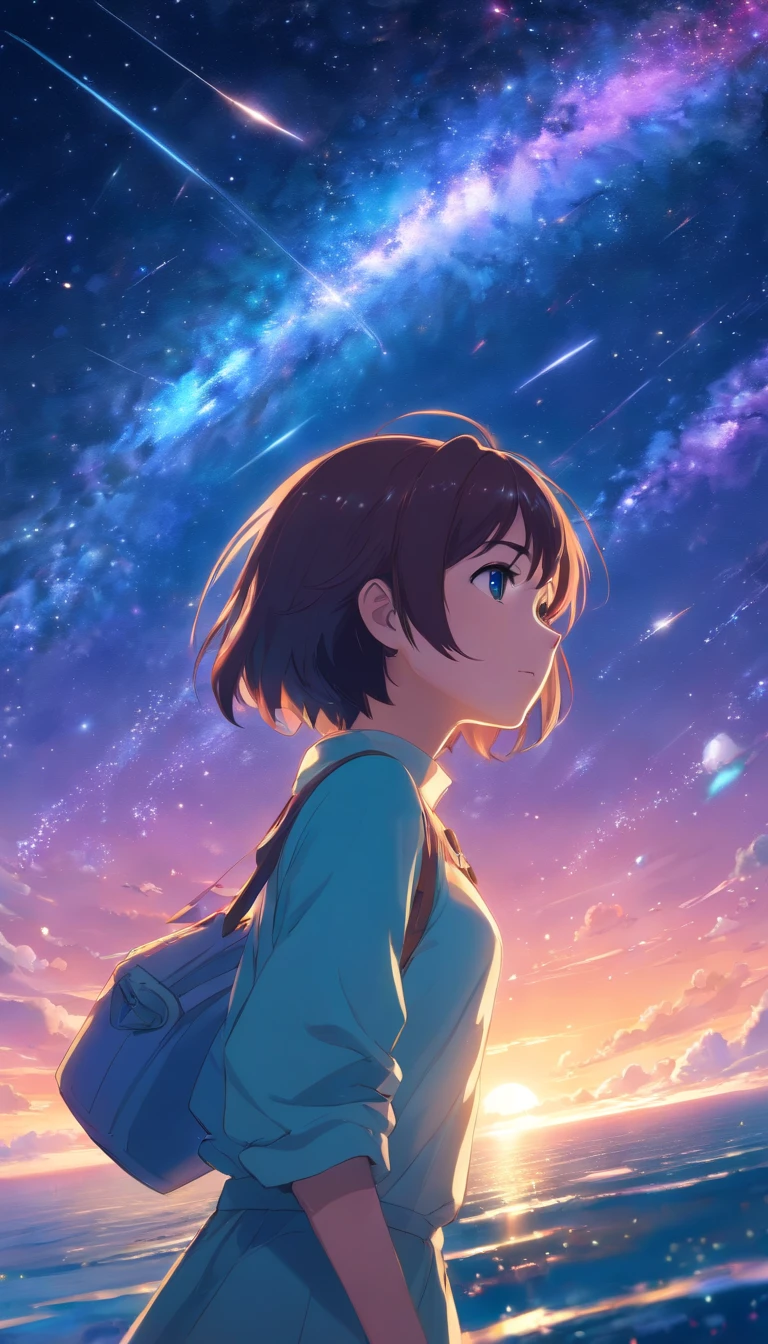 The entire galactic starry sky,Boundless,No characters,Dim starry sky