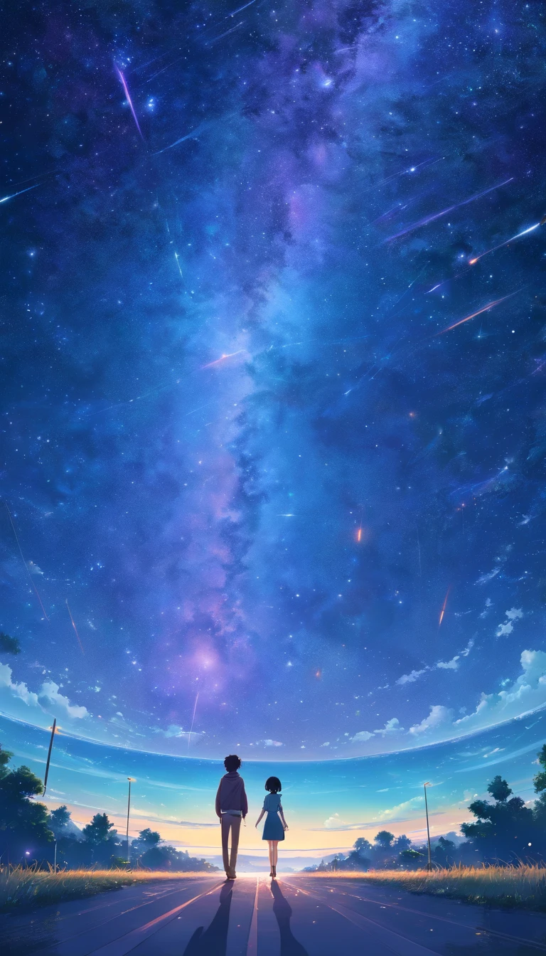 The entire galactic starry sky,Boundless,No characters,Dim starry sky