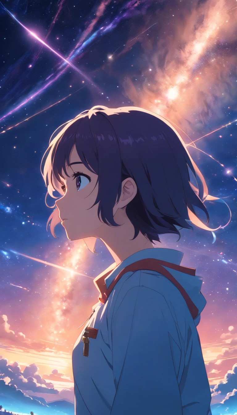 The entire galactic starry sky,Boundless,No characters,Dim starry sky