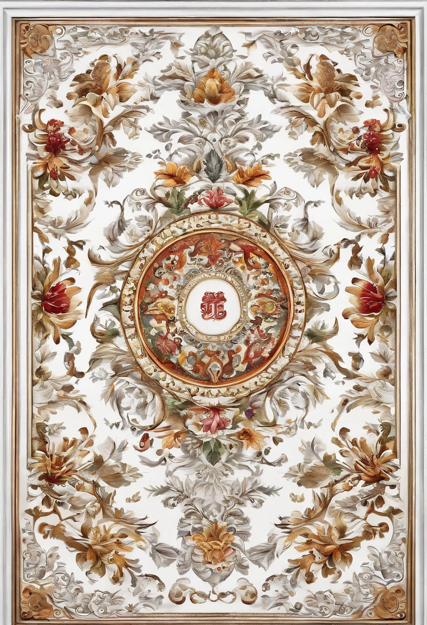 (White background:1.4),(Symmetrical:1.5),, In the Middle, Oriental elements),（China – Chic illustration:1.2, Vector image:1.2),(Chinese color,Senior Color Matching),( Reasonable design, Clear lines, High Sharpness,Best Quality, Very detailed, masutepiece, offcial art, Movie Light Effects, 4K )catss、Munchkin