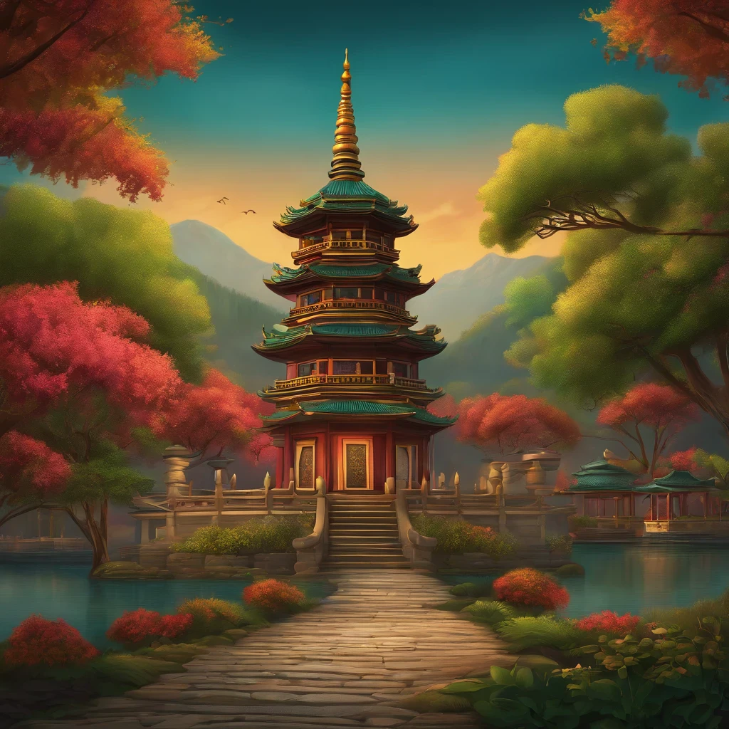 Pagoda cartoon