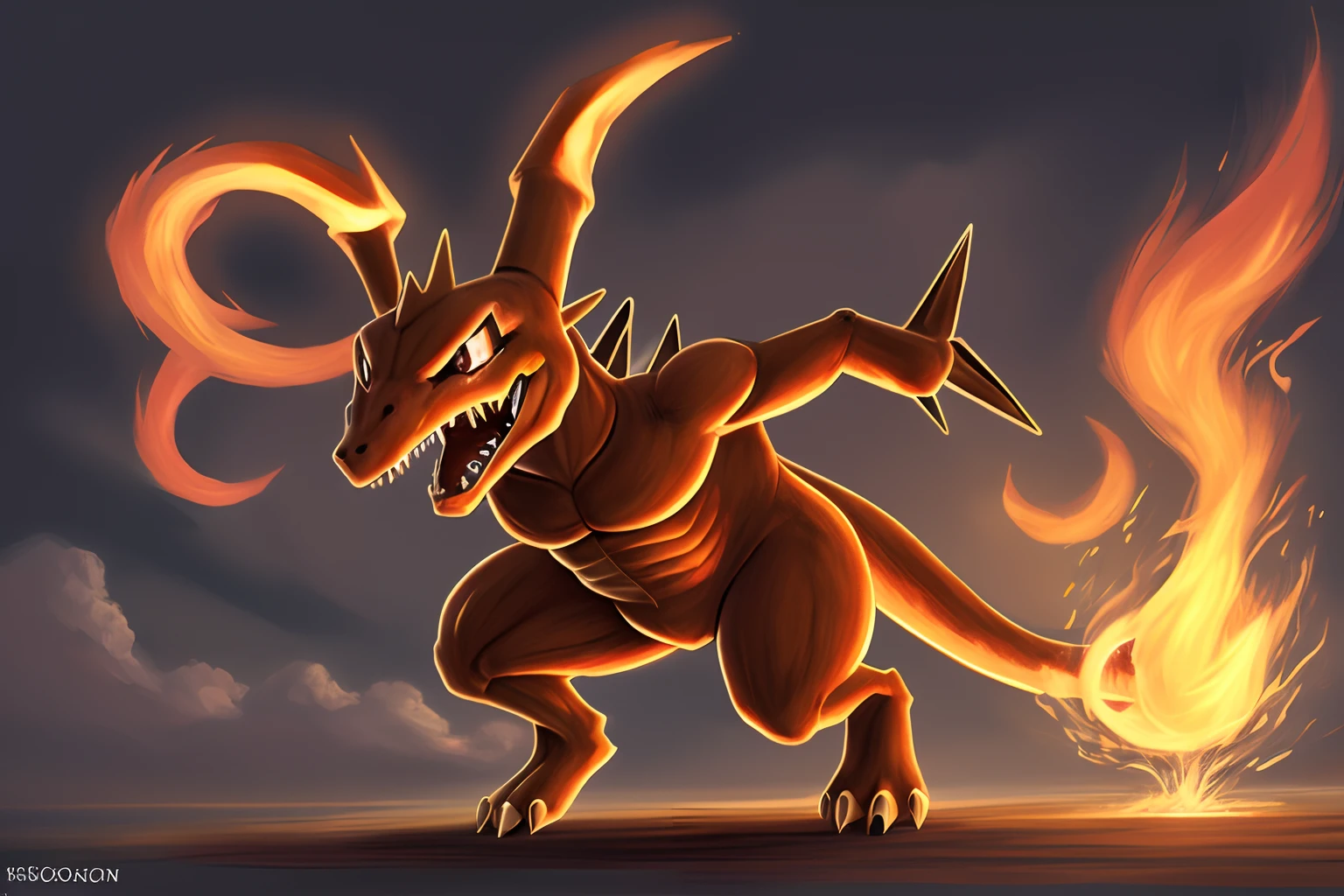 Red_(Pokemon), Male, Charizard, Anthro, Furry,