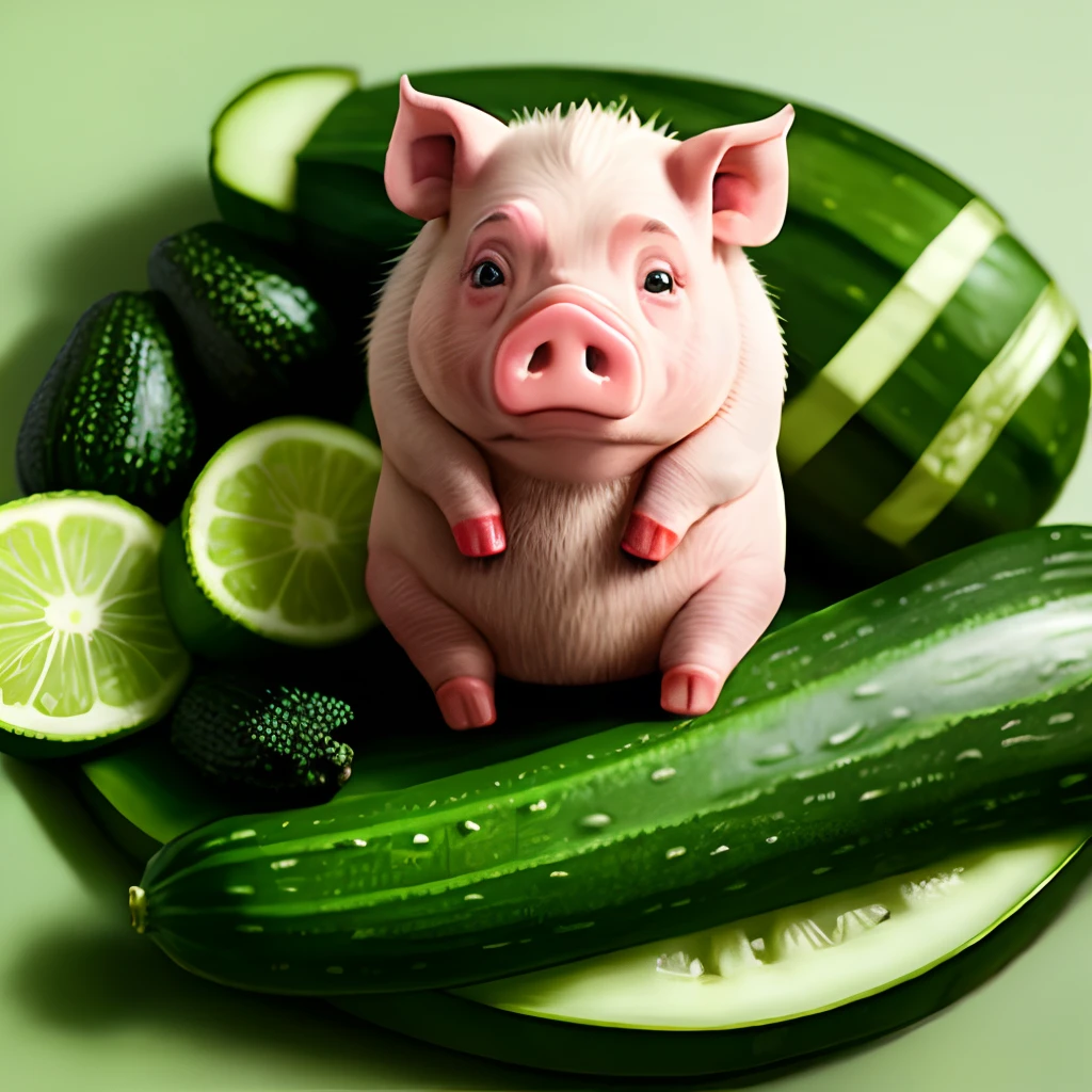 Cucumber pig man