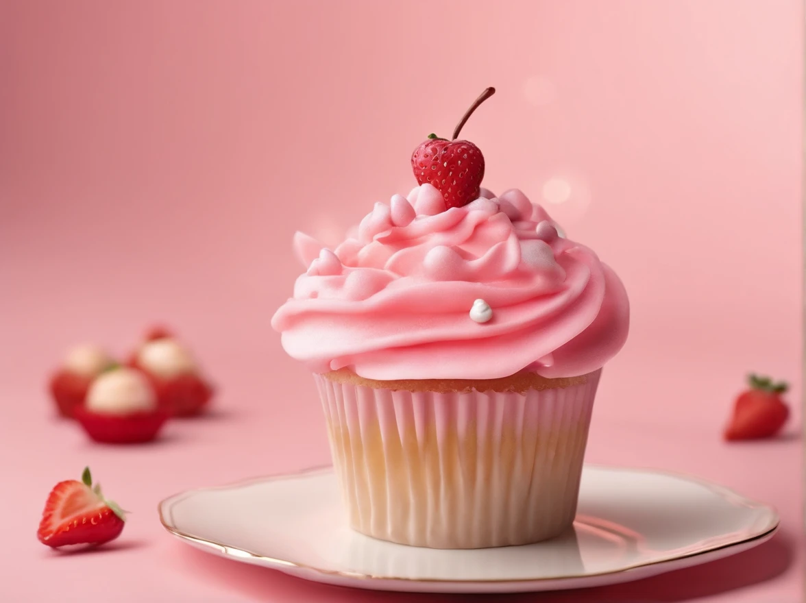 (highres,ultra-detailed),(realistic:1.37) A cupcake with a pink cream tube next to it, a gelatinous texture, a combination of 🎀 🗡 🍓 ❤🔥🍄🌪, 💋 💄 👠 👗. The cupcake has intricate details, with vibrant colors and sharp focus. The pink cream tube has a glossy and smooth appearance, resembling jelly. The cupcake is decorated with a mixture of cute elements, such as bows, swords, strawberries, hearts, fire, mushrooms, and whirlwinds. It exudes a sense of playfulness and whimsy. The scene is enhanced by the presence of a woman wearing red lipstick, high heels, and a fashionable dress, adding a touch of elegance and femininity. The overall color scheme is dominated by pastel pink tones, creating a dreamy and romantic atmosphere. The lighting is soft and diffused, casting a gentle glow on the cupcake and its surroundings.



U