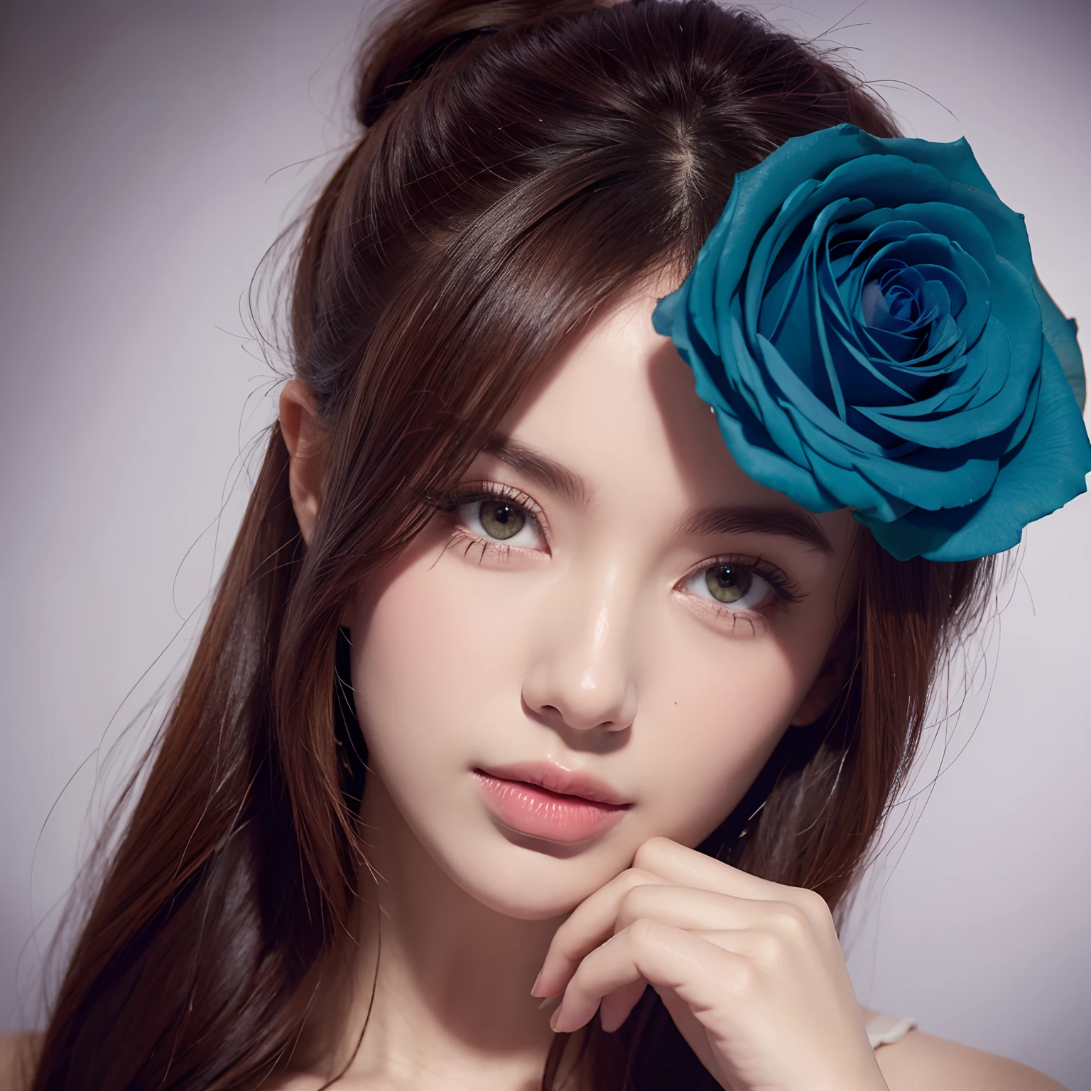 A colorful rose