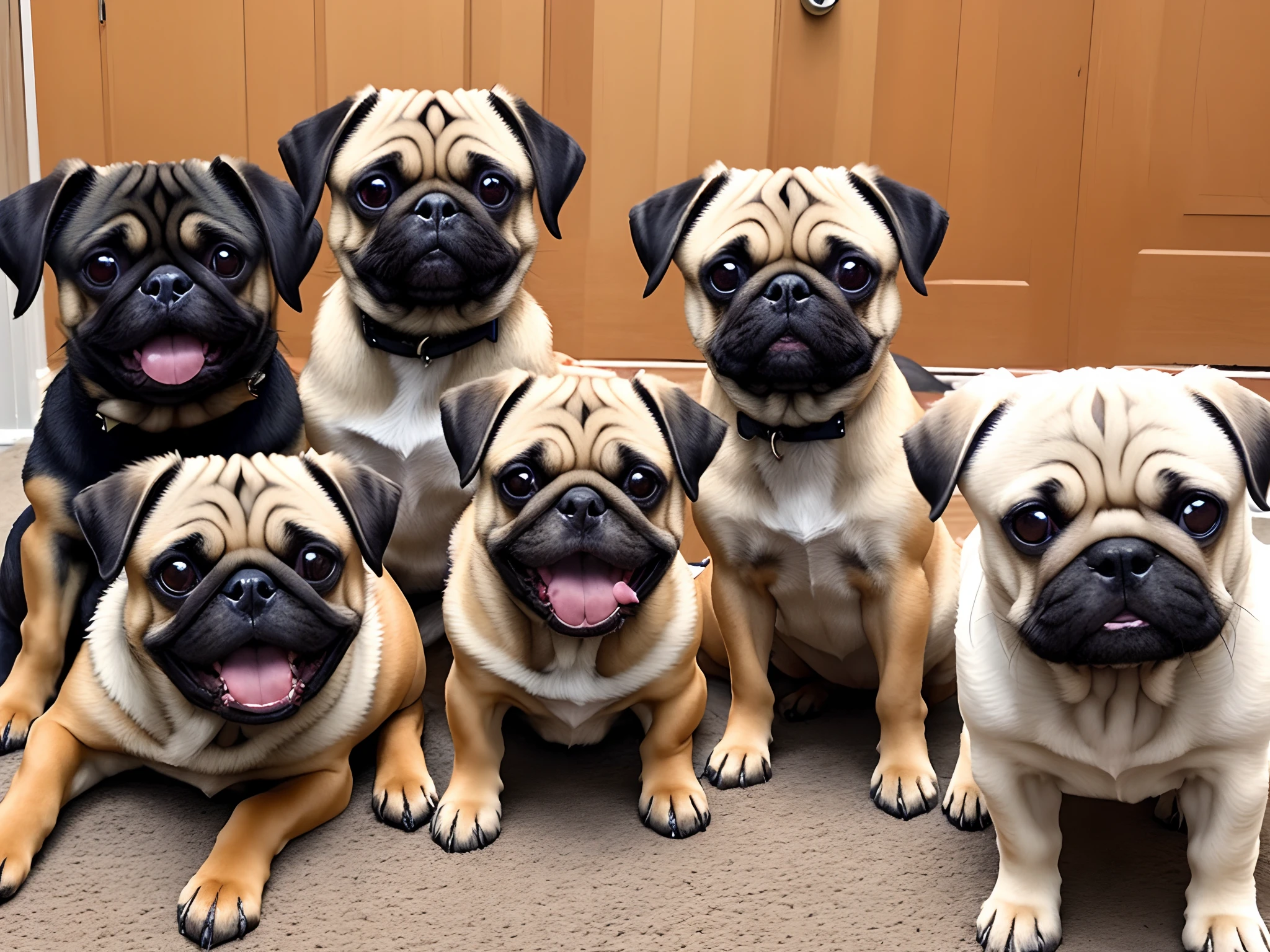 Two Pugs and a Weiner Dog