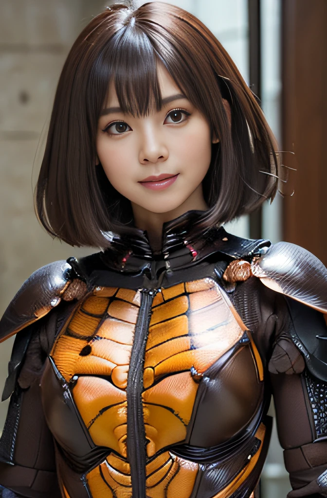 (high resolution,masterpiece,best quality,extremely detailed CG, anime, official art:1.4), realistic, photo, amazing fine details, all intricate, gloss and shiny,awesome many layers, 8k wall paper, 3d, sketch, kawaii, illustration,( solo:1.4), perfect female proportion,villainess, (fusion of dark brown cockroach and lady:1.4), (brown cockroach form lady:1.2), (brown cockroach lady:1.2), (fusion:1.2), (solo:1.4), (evil smile:1.2), muscular, abs, (cockroach brown exoskeleton bio insect suit:1.4), (cockroach brown exoskeleton bio insect armor:1.2), (brown transparency cockroach wing:1.4), (brown cockroach antennae:1.3),