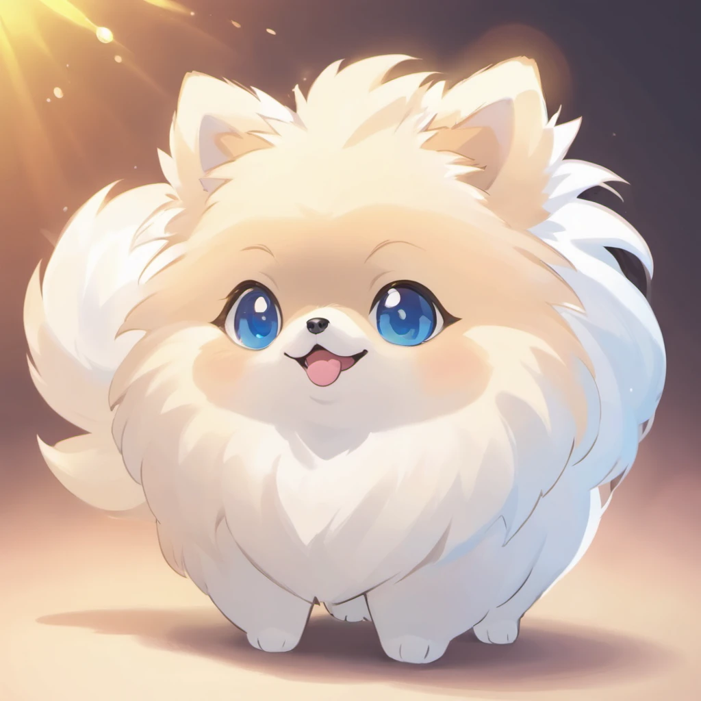 pomeranian,White Pomeranian