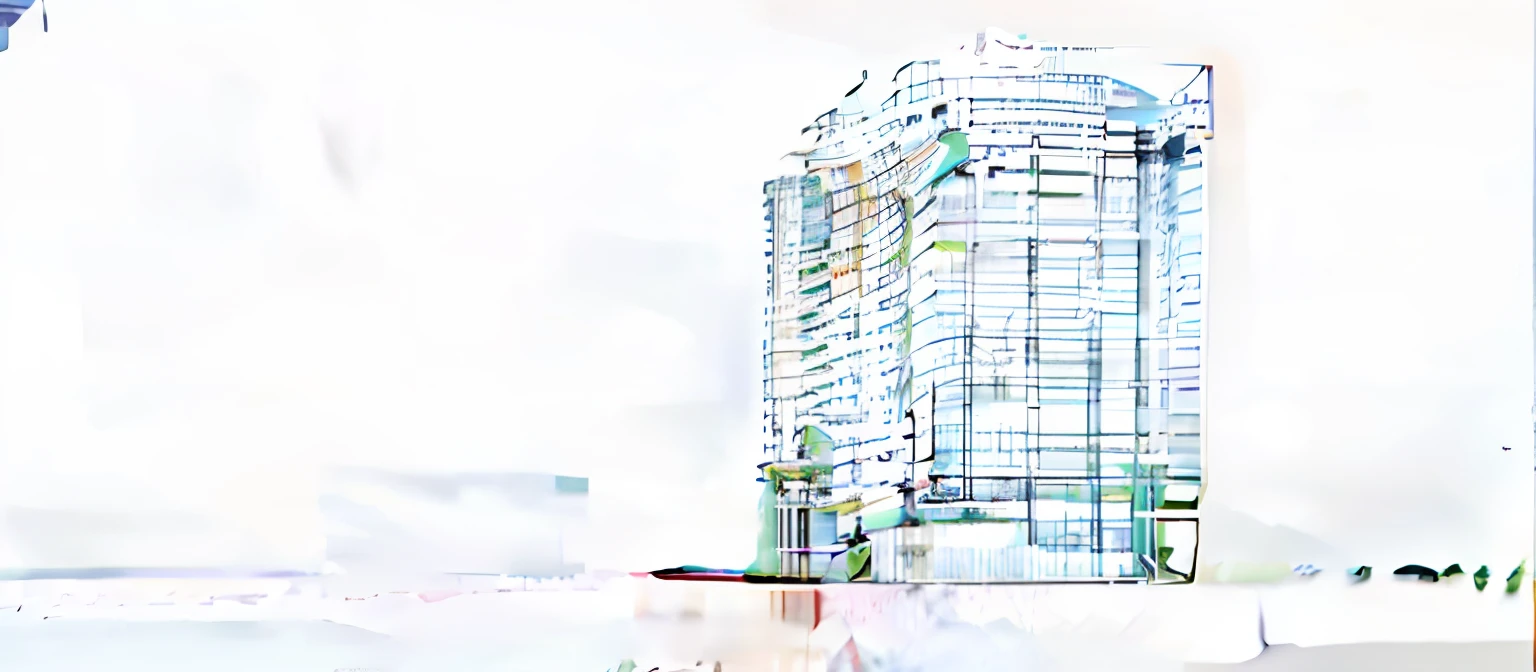 arafed view of a tall building with a red line on the ground, architecture render, digital rendering, architectural render, detail render, architectural illustration, digital render, sharp hq rendering, low angle dimetric rendering, a digital rendering, detailed rendering, photographic render, conceptual, architectural rendering, elevation view, high detail render, conceptual rendering, highly photographic render