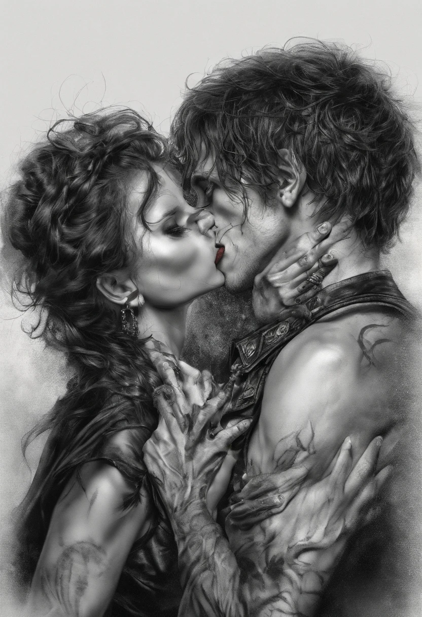 vampires kissing