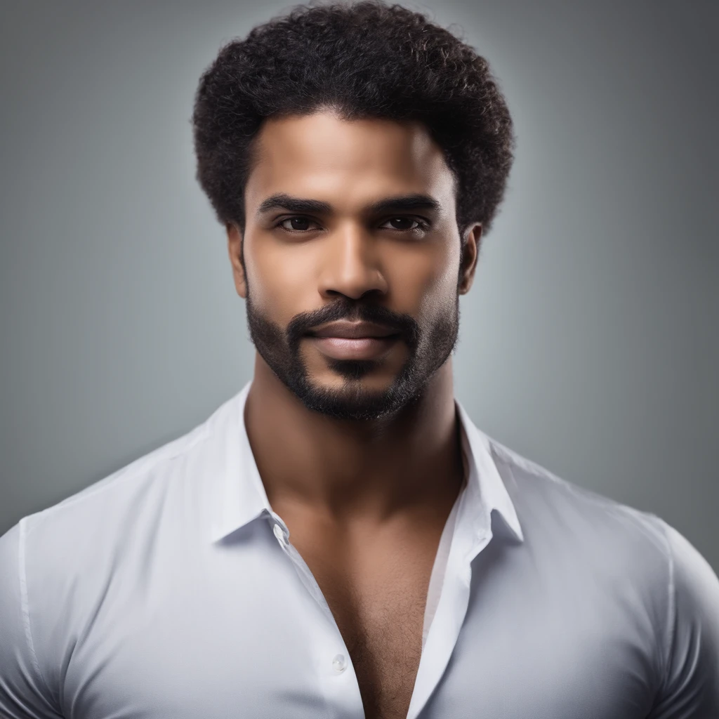 retrato profissional,macho,brasileiro,Cientista de Dados,30 anos,Brown skin,naipe,fundo neutro,Posar:Head and shoulders,professional headshot