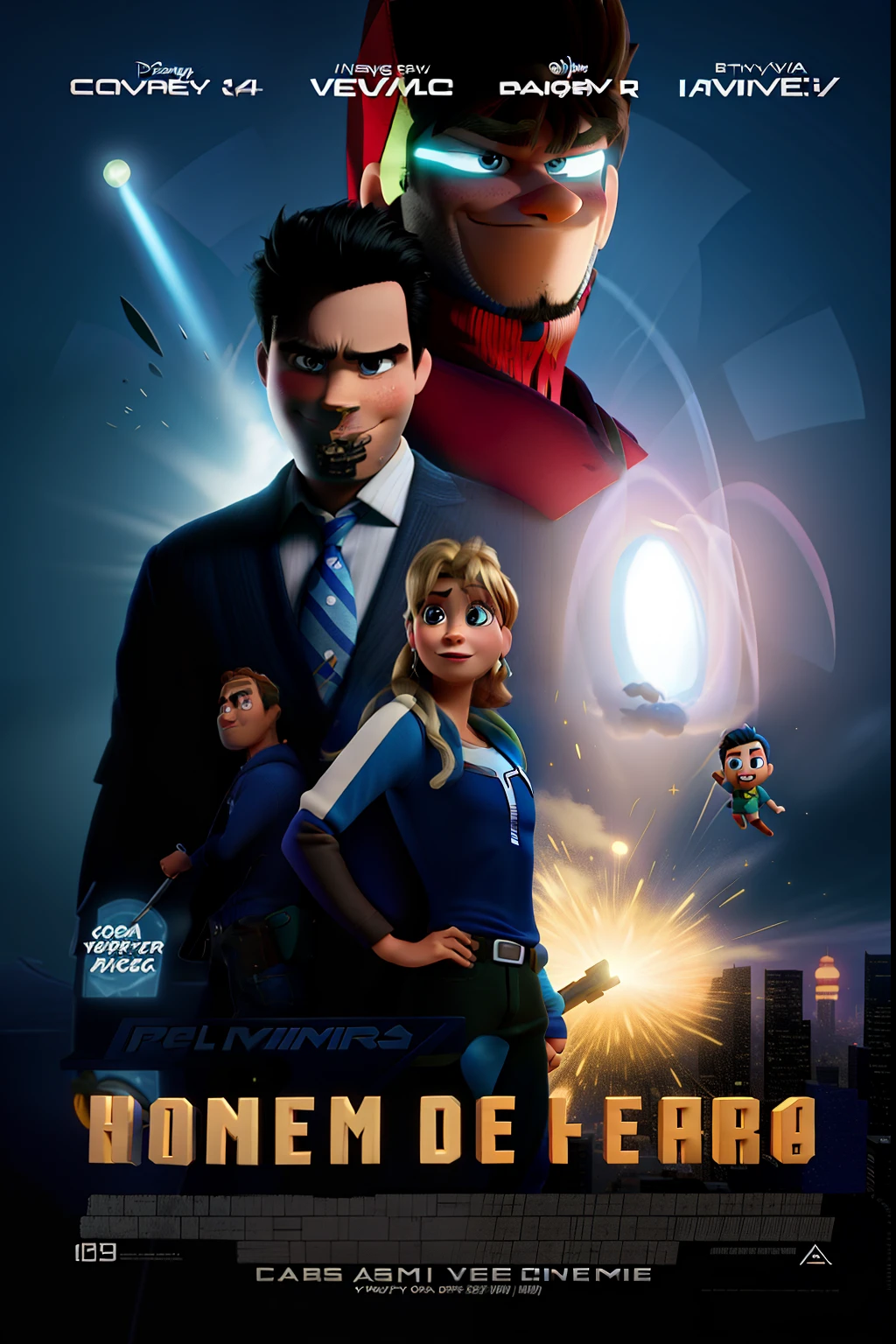 Vingadores Disney Pixar Style,
alta qualidade, melhor qualidade