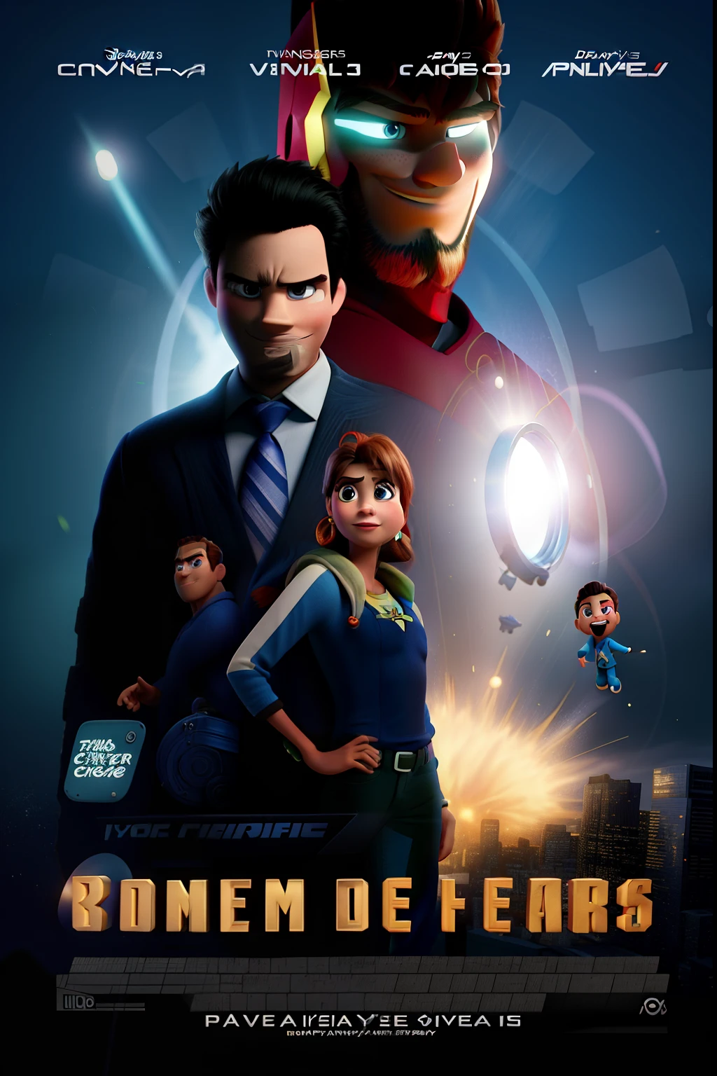Vingadores Disney Pixar Style,
alta qualidade, melhor qualidade