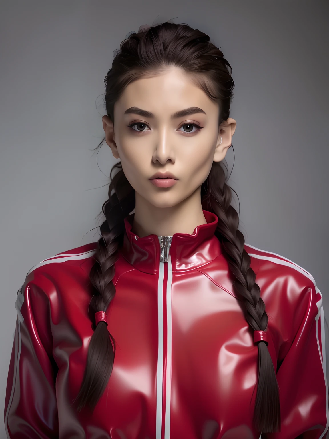 PVC red tracksuit