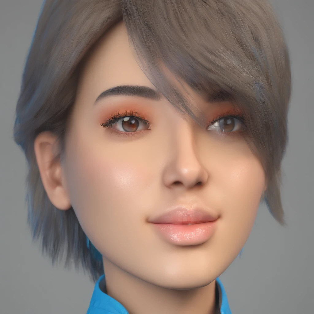 Left side of the face,Gray tones,Off-white blue tones,One-eyed patch,apathy,A sense of alienation,Advancedsense,8K,The details are in place,light and shadow effect,chiquita,Feeling cold,a sense of atmosphere