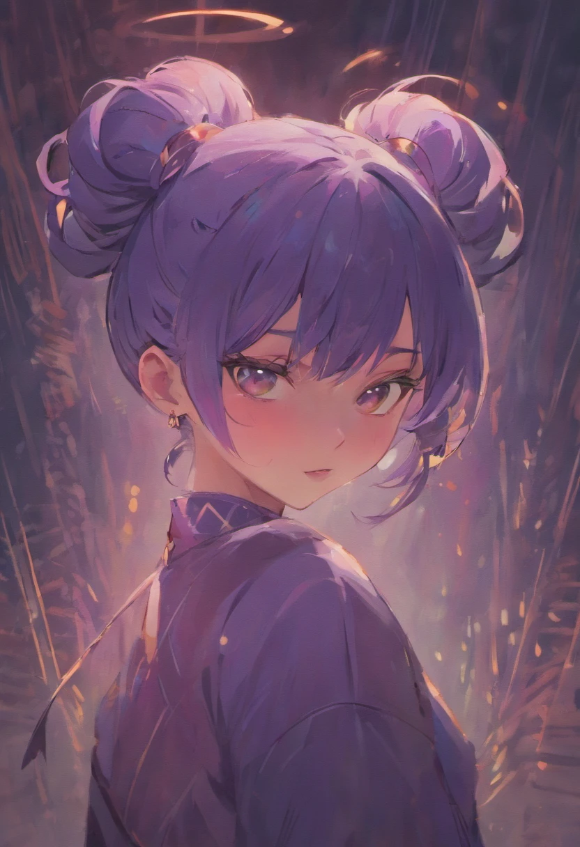 a close up of a person with black high bun hair, artwork in the style of guweiz, beautiful character painting, by Yang J, white-haired, guweiz on pixiv artstation, anime character