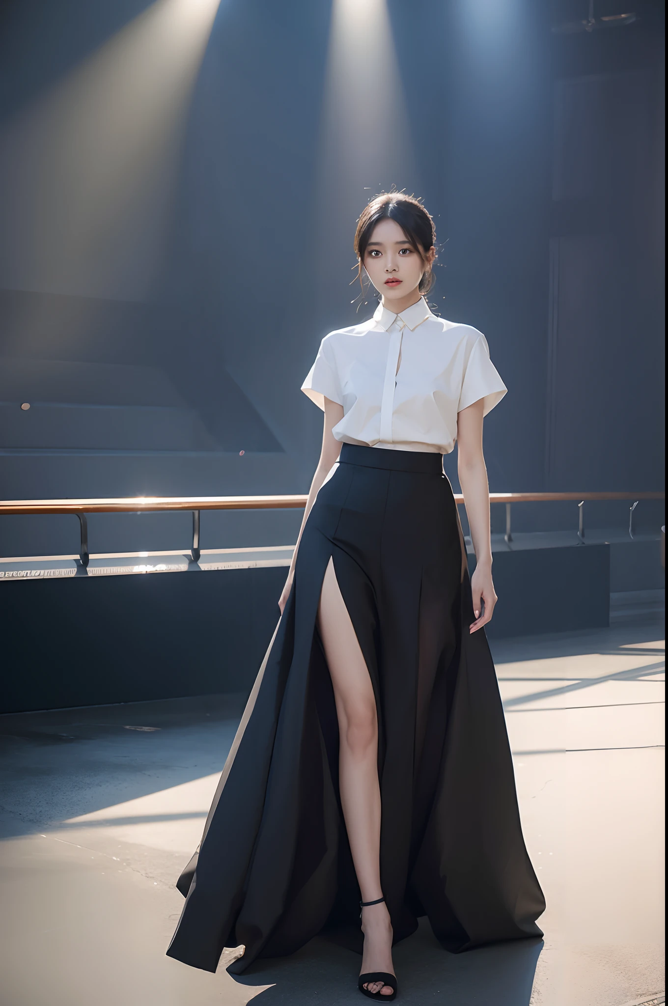 Heavy-duty woven skirts,Slim fit,The show is haute couture