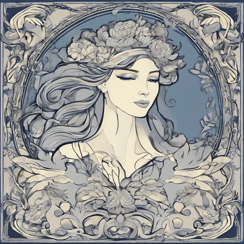Left side of the face,Gray tones,Off-white blue tones,apathy,A sense of alienation,Advancedsense,Clear,The details are in place,light and shadow effect,chiquita,Feeling cold,a sense of atmosphere,Royal Sister