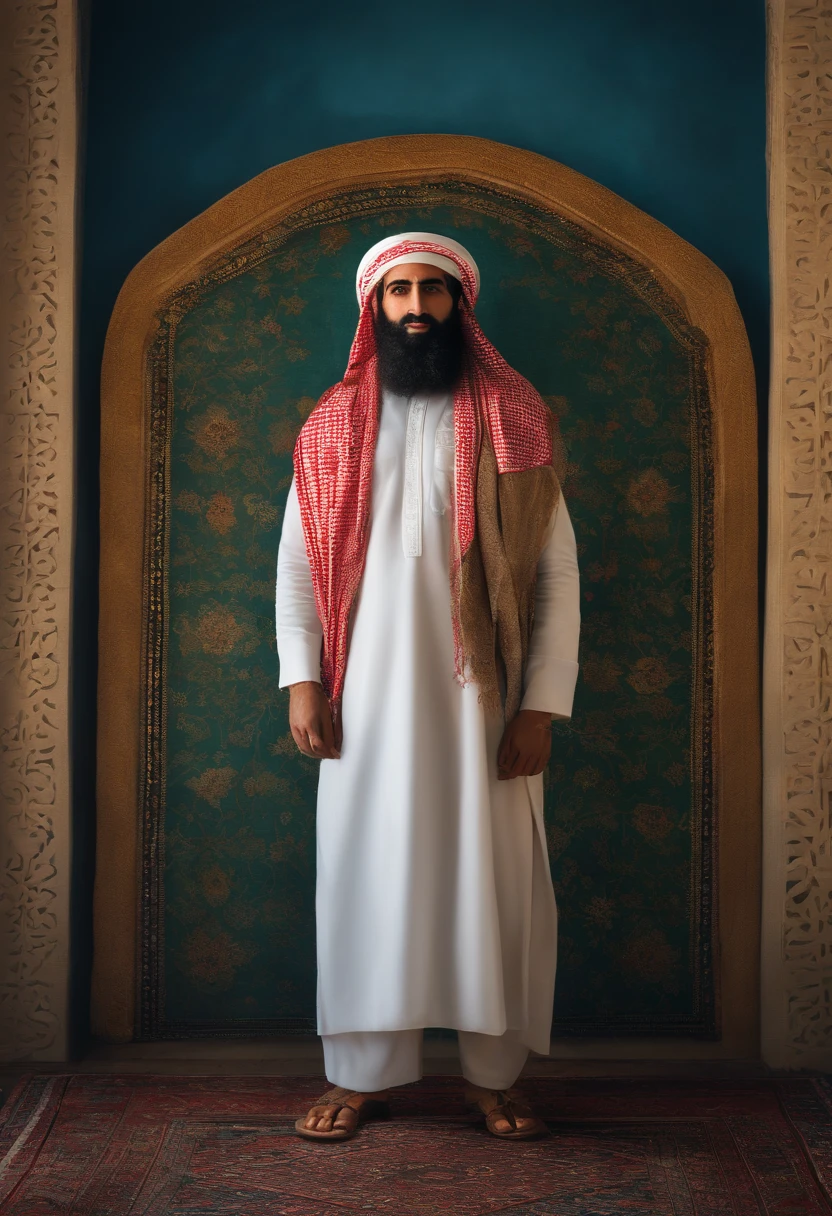 Oussama Ben Laden, Realstic, regarde dans les yeux, full body