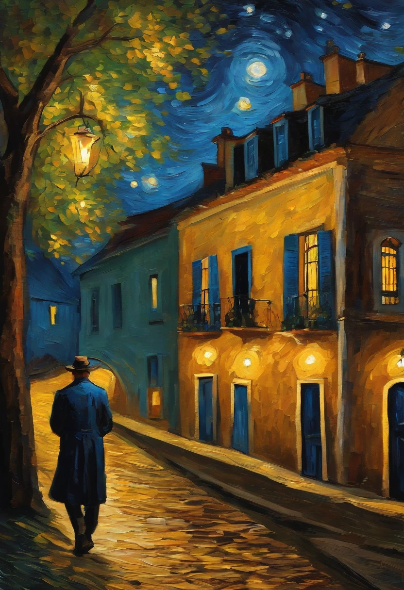Make a version of van gogh girrasois with good quality, estilo noite estrelada de van gogh