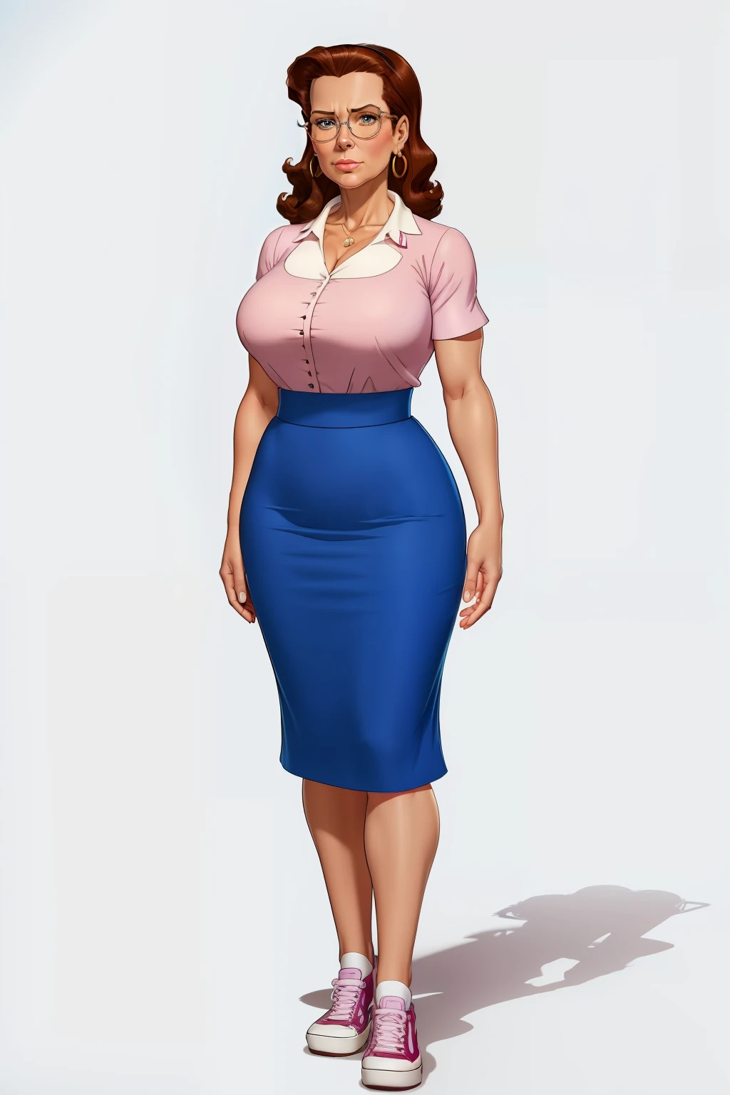 Full body image of 55 year old European woman posing for a photo...., thick, opposite, Stunning Giant Goddess Shooting, Full hyper-reality,, SSSS, The chest is large...., big breasts!, Sagging breasts, charming girl, มีbig breasts, white, bright, Smooth skin, The opposition is proportional.., big breasts, breast covered and sfw, move