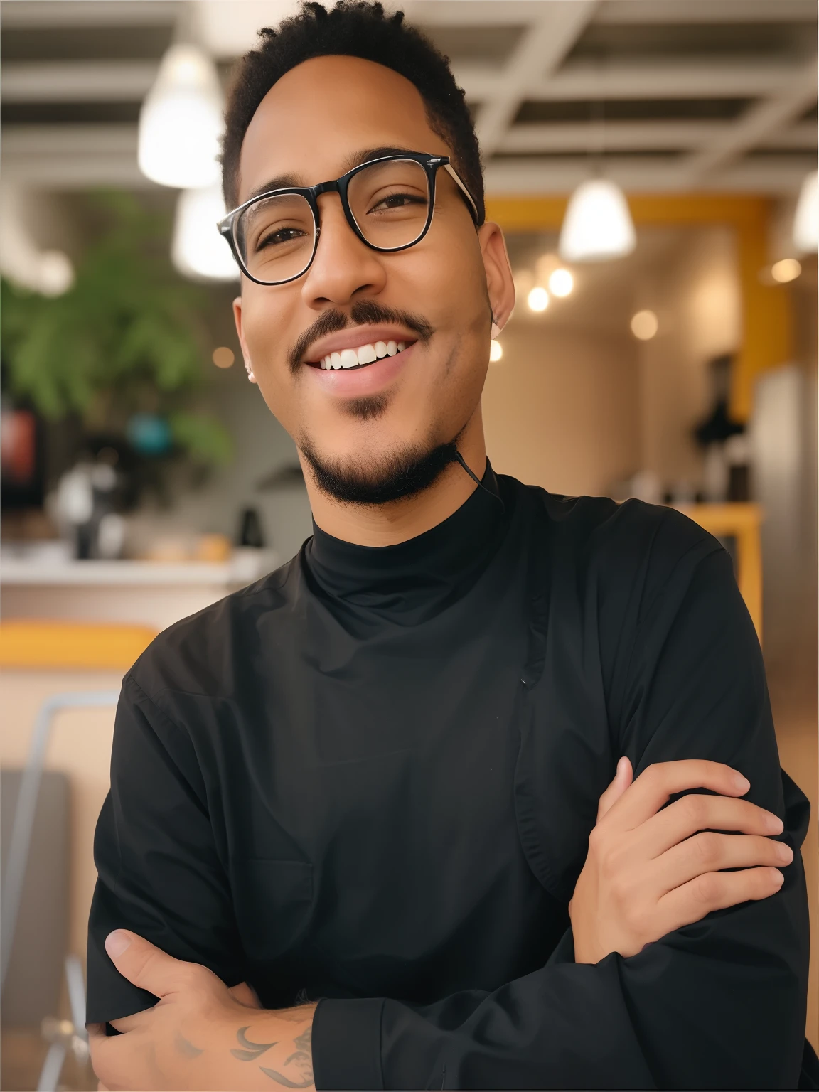 There's a man with an afro standing in a room, com afro, afro, homem negro com cabelo afro, east african man with curly hair, grande afro, cabelo afro, afro gigante!, afro encaracolado, cabelos afro longos, um homem negro com longos cabelos cacheados, 2 3 anos, 2 7 anos, 2 4 anos, curls on top of his head