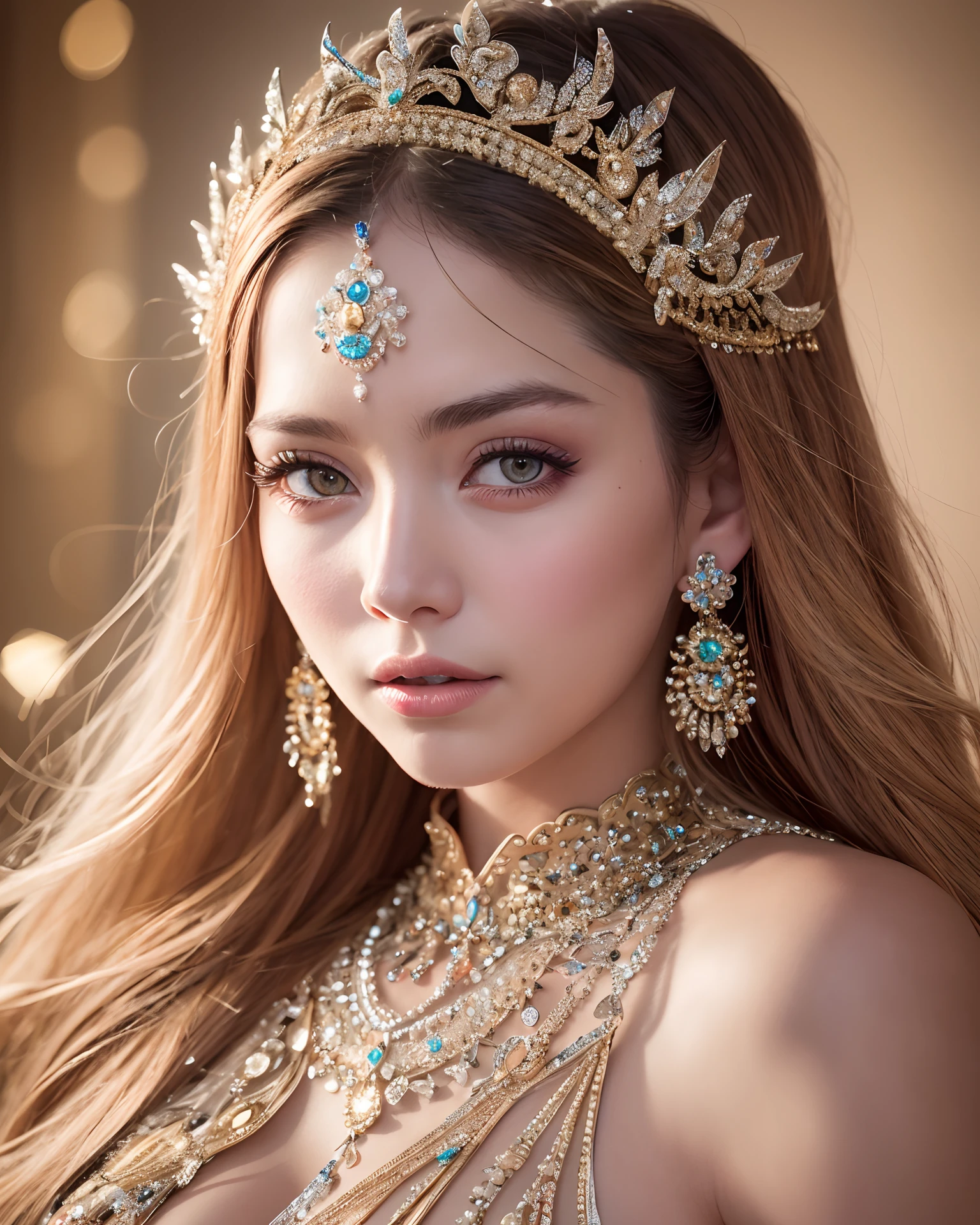 ultra realistic portrait, highly detailed, embodiment of crystal goddess, vibrant and shiny ornate crystal body, beautiful and majestic, 8k, HD, dynamic lighting, Sharp focus, intricate details, photography by Julia Hetta

This was the midjourney prompt --auto --s2