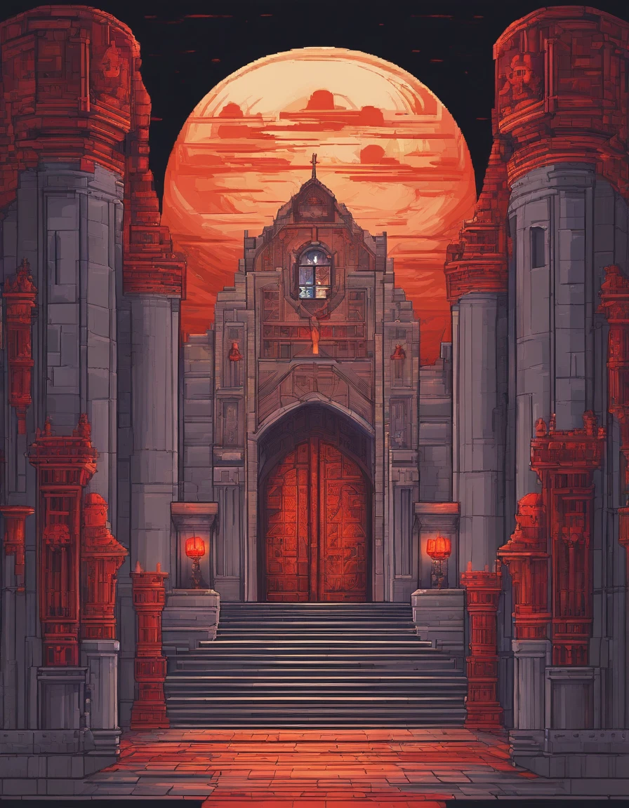 The scorching sun fades into the clouds，This mysterious manor is like being driven by some force，It sheds its barren face，Put on the glamorous tulle again。The old and dilapidated hall has been restored to its original appearance，The majestic ancient Cerberus sculpture resembles a faithful slave，Quietly guard the gate that leads to the depths of the castle。Midnight lightning and thunder roared, shouts were heard from the medieval cathedral, bare teeth, and bright red blood flowed from the cracks in the doors