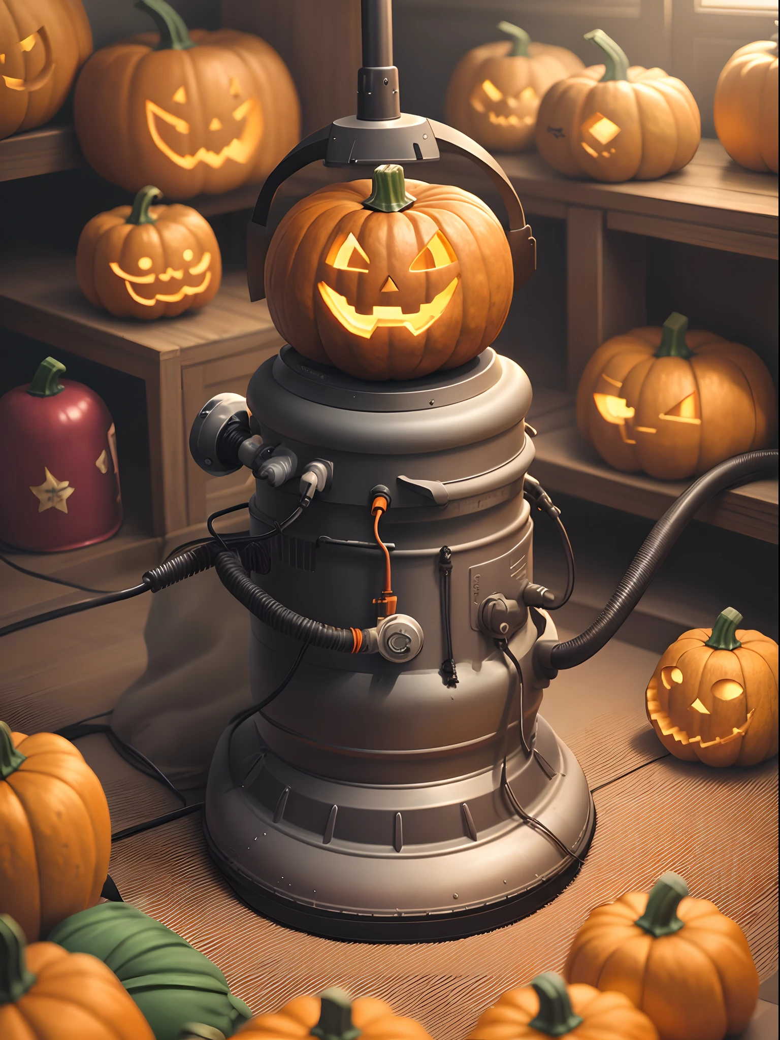 Vaccum a pumpkin