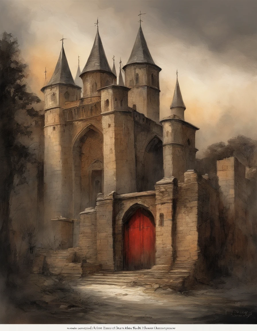 The scorching sun fades into the clouds,This mysterious manor is like being driven by some force,It sheds its barren face,Put on the glamorous tulle again。The old and dilapidated hall has been restored to its original appearance,The majestic ancient Cerberus sculpture resembles a faithful slave,Quietly guard the gate that leads to the depths of the castle。Midnight lightning and thunder roared, shouts were heard from the medieval cathedral, bare teeth, and bright red blood flowed from the cracks in the doors