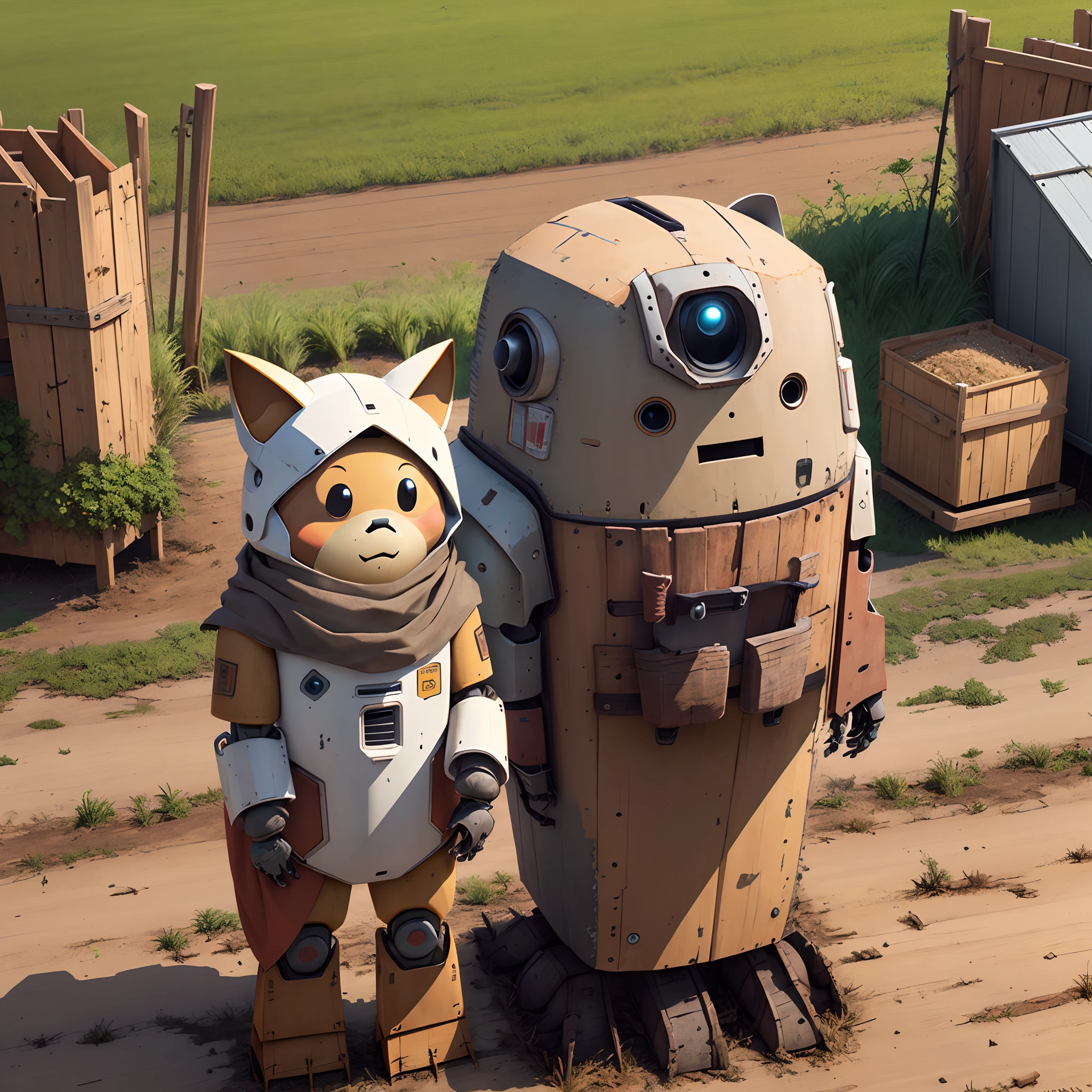 Product design,rustic,Farmland Guardian Robot