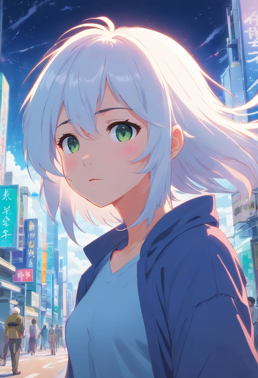 white  hair
