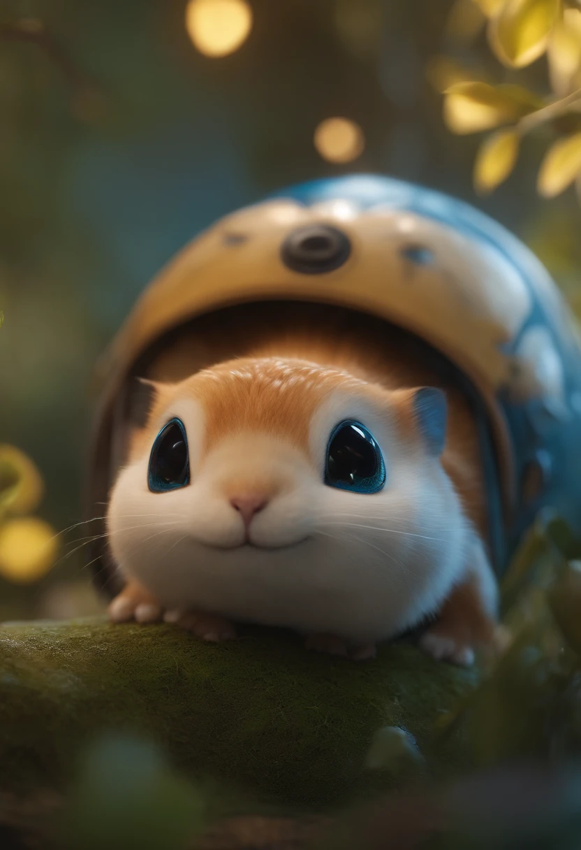 Best quality, 4k, high-res, masterpiece:1.2, ultra-detailed, realistic:1.37, Disney animation, Disney animated film, depth of field, high-beam lights, realistic lighting, motion blur, overclocked rendering, hyper-realistic, beautiful detailed eyes, blurred background with bokeh effect, detailed facial features, adorable, a spherical ball shape, adorable characters, short legs.