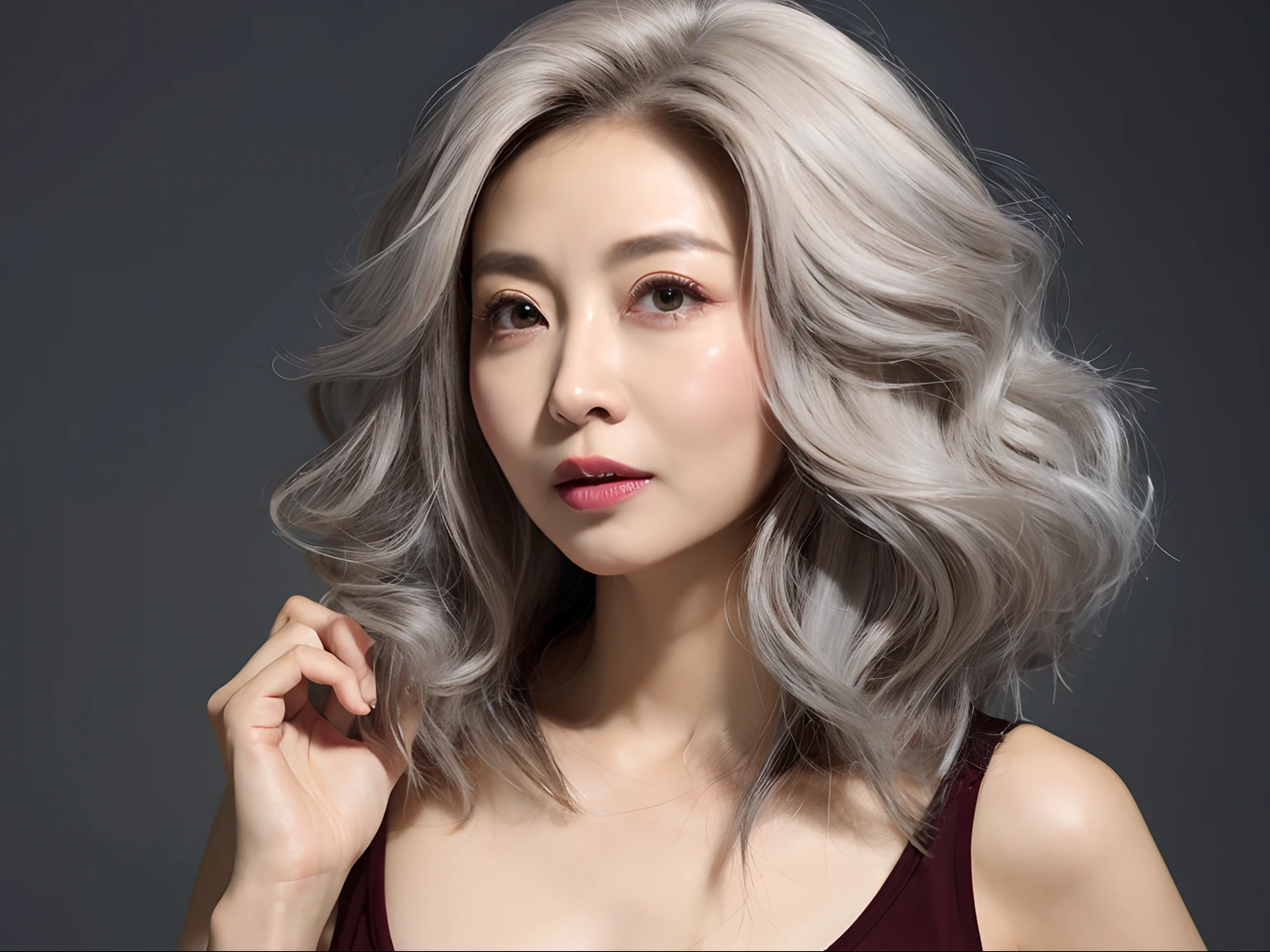 Aging、nasolabial folds、sixty years old、Wrinkles on the face