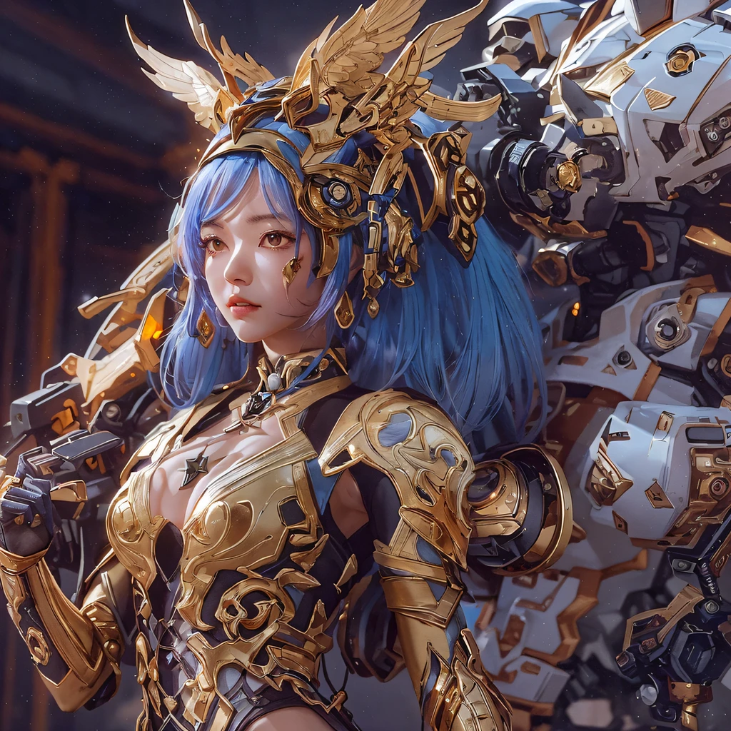 Light orange wind（（Red and white mech girl））National wind circle，Flying nine-tailed fat skull flame ethereal toad star，Golden-black damask white rabbit fur bra，Fuchsia pink diamonds, Tulle burgundy diamond shin guard，CG ，Light orange full set of thick mechs，Giant，, Realistic secret girl rendering, detailed face of a asian girl, Reality in the secret world, Smooth CG art, Realistic. Cheng Yi, Realistic secret style, A lovely secret rendering, 8K portrait rendering, Render character art 8 K, Kawaii realistic portrait，Golden-black damask white rabbit fur bra，Fuchsia pink diamonds, Tulle burgundy diamond shin guard((ultra real detailed.mecha-girl)Mink cotton suit mech，Bright blue and white feathers gold silk shoulder pads，Shi Zhong Huhu female Taoist，Tailfire，Tattooed with，Genius ratio，Silicone texture，Short bright purple hair，3D modeling，4K,8K,16K smooth (Masterpiece, Top quality, Best quality, offcial art, Beauty and aesthetics: 1.2), Very detailed, Colorful, Most detailed, branches,mecha-girl, （Mards）mecha-girl（canyons）， （Linen future mech girl）， Angry fighting stance， looking at the ground， Batik linen bandana， Crane pattern long sleeve garment，Mecha Maiden Canyon（Abstract propylene splash：1.2）， Dark clouds lightning background，Sprinkle with golden mech girl powder（realisticlying：1.4），Black color hair，Flour fluttering，rainbow background， A high resolution， the detail， RAW photogr， Sharp Re， Nikon D850 Film Stock Photo by Jefferies Lee 4 Kodak Portra 400 Camera F1.6 shots, Rich colors, ultra-realistic vivid textures, Dramatic lighting, Unreal Engine Art Station Trend, cinestir 800，Flowing black hair,（（（Red and white mech girl））），Front view，Pure transparency，Wear boxing gloves，Ice is permeable to gas，Film light and shadow，Panorama ultra-wide angle，extremely happy，The texture of the real person is delicate，Strong visual impact，Hyper-detailing，Dream girl，Refined face，prettyeyes，high saturated，Wear reflective sunglasses with a thick gold thread，crystal-clear，Good interpe