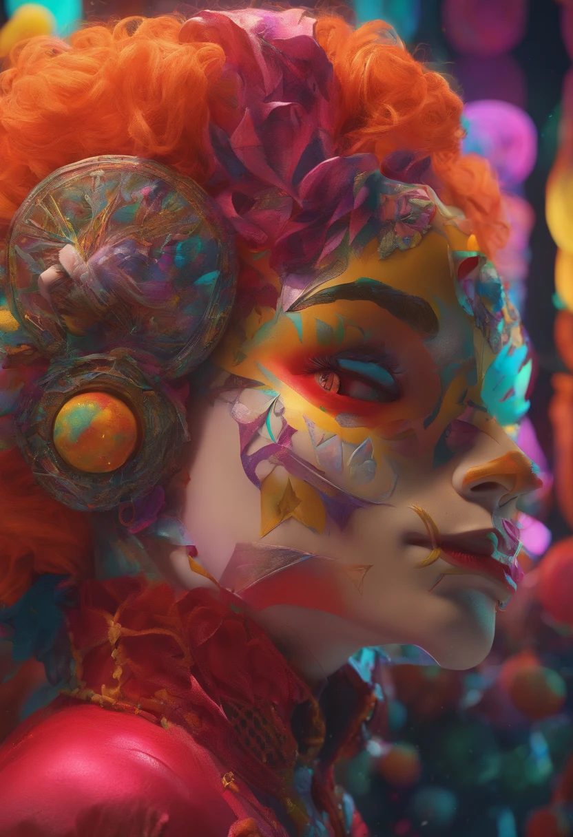 casey weldon (casey weldon) Surrealist art skull clown demon concept art portrait, Olga Kvasha, super-fine、Intricate Gothic Art Trends Art Station Ternary Colors Unreal Engine 5 Detailed matte painting, deep colour, Fantastical, intricately details, Splash screen, Complementary colors, fantasy concept art, 8K resolution, gothic deviantart masterpiece . Very high resolution detail, Photogram, Realism is pushed to the extreme, Fine texture, true to life,((jocker))