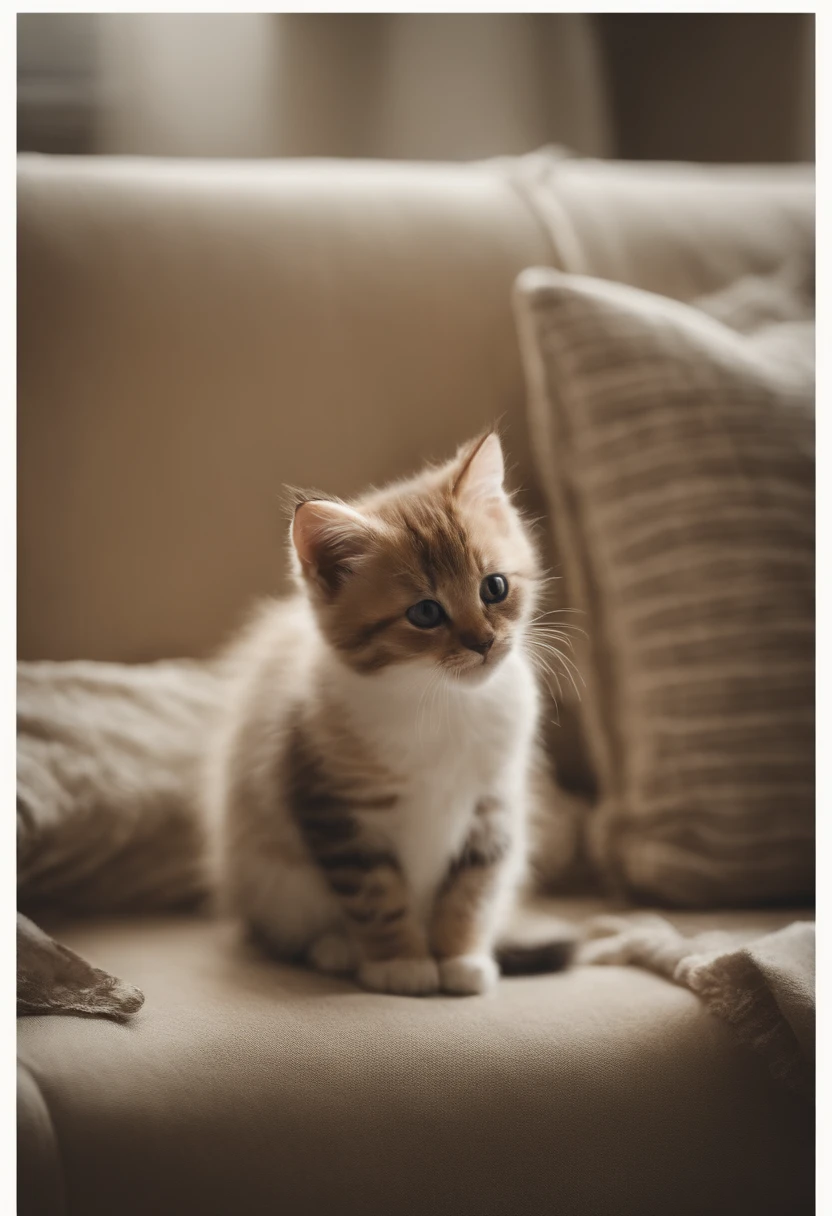there is a cat on it, um gatinho bonito, The cutest kitten in history, Gato menina muito bonito e bonito, Gato branco lascivo e animado, um gatinho bonito, Gato inteligente, um gato antro, funny cat, gatinhos bonitos, E um gato triste. They read books on the couch、sentado em uma cadeira. They're chilling out after a hard day. They're in their pajamas.